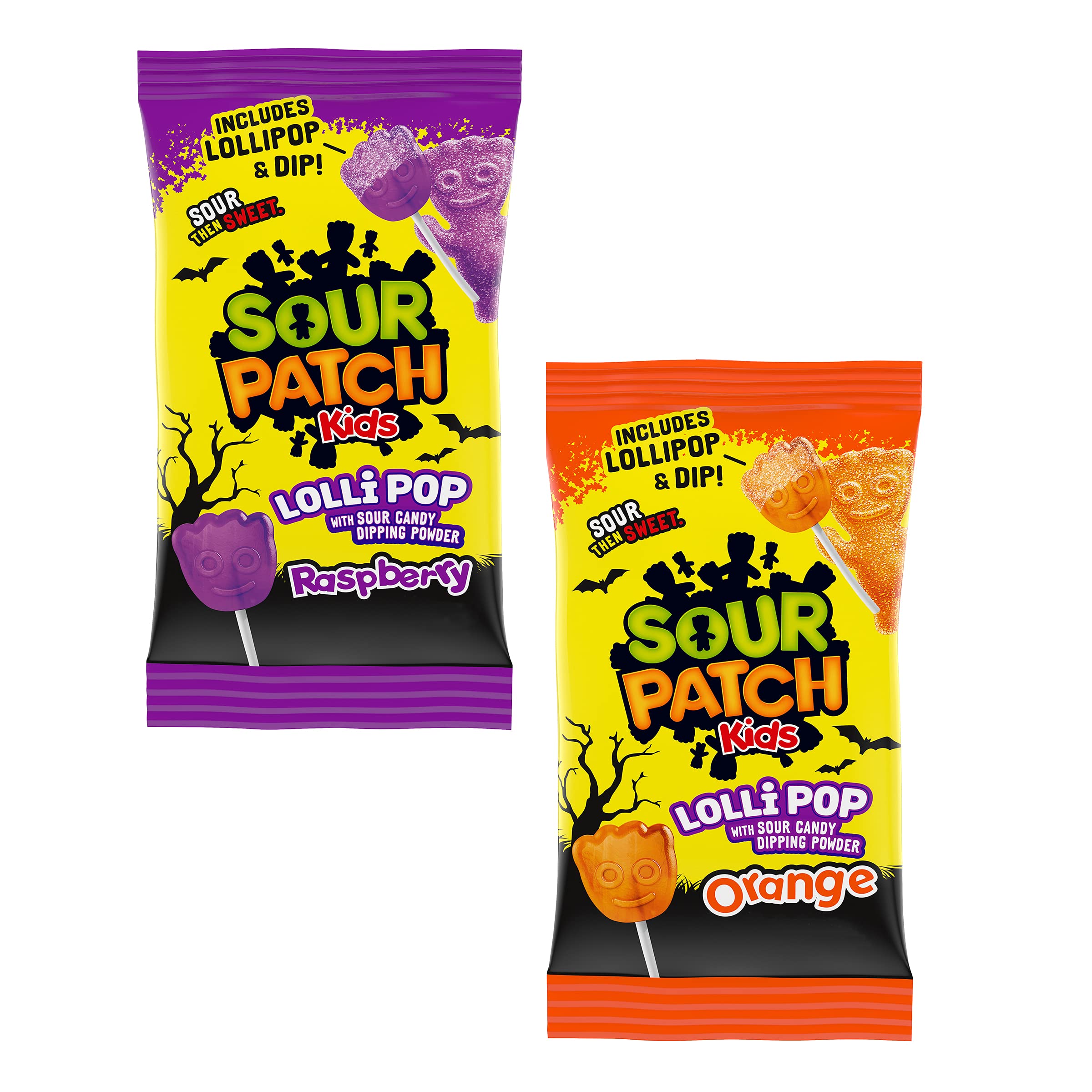 SOUR PATCH KIDS Orange & Purple Halloween Lollipops wi...B0925HSKLL
