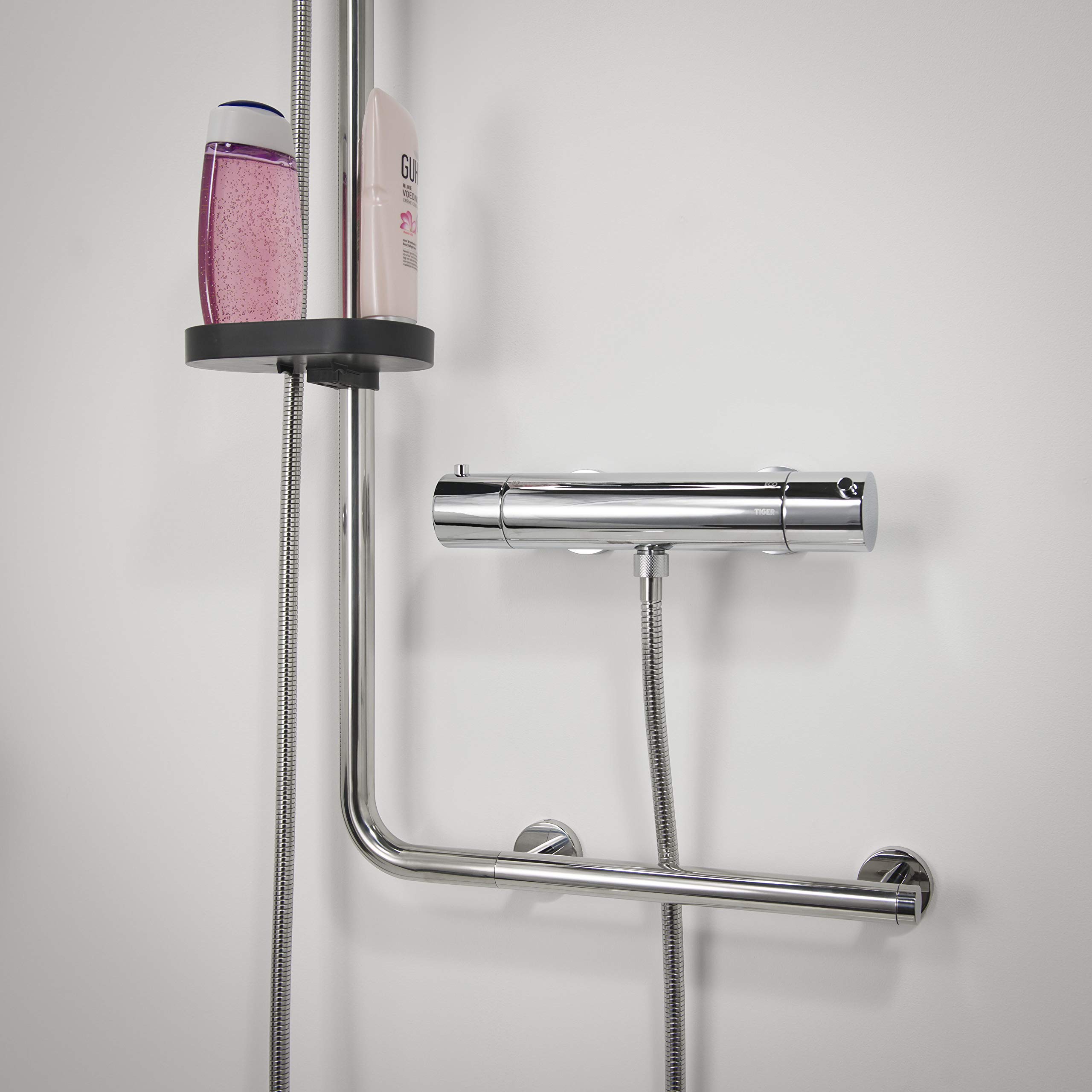 TIGER Boston Comfort & Safety Maniglione di Sicurezza, Acciaio (Inox Lucidato), 45,3 x 114 x 7,7 cm