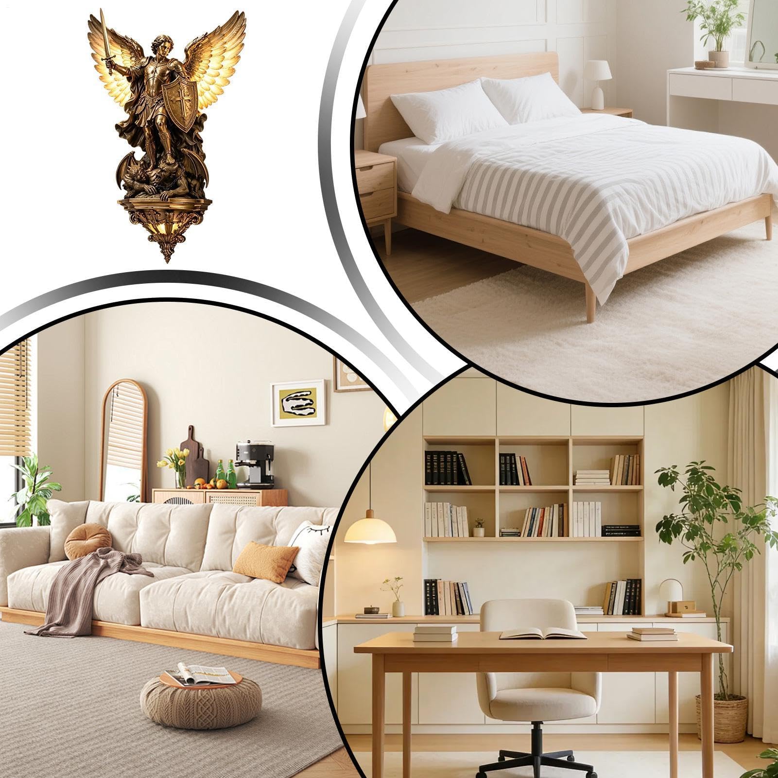 Lampada da parete gotica | Lampada da camera con angelo – Decorazione da parete Luci notturne | per i proprietari di abitazioni, soggiorno, camera da letto, studio, dormitorio, appartamento
