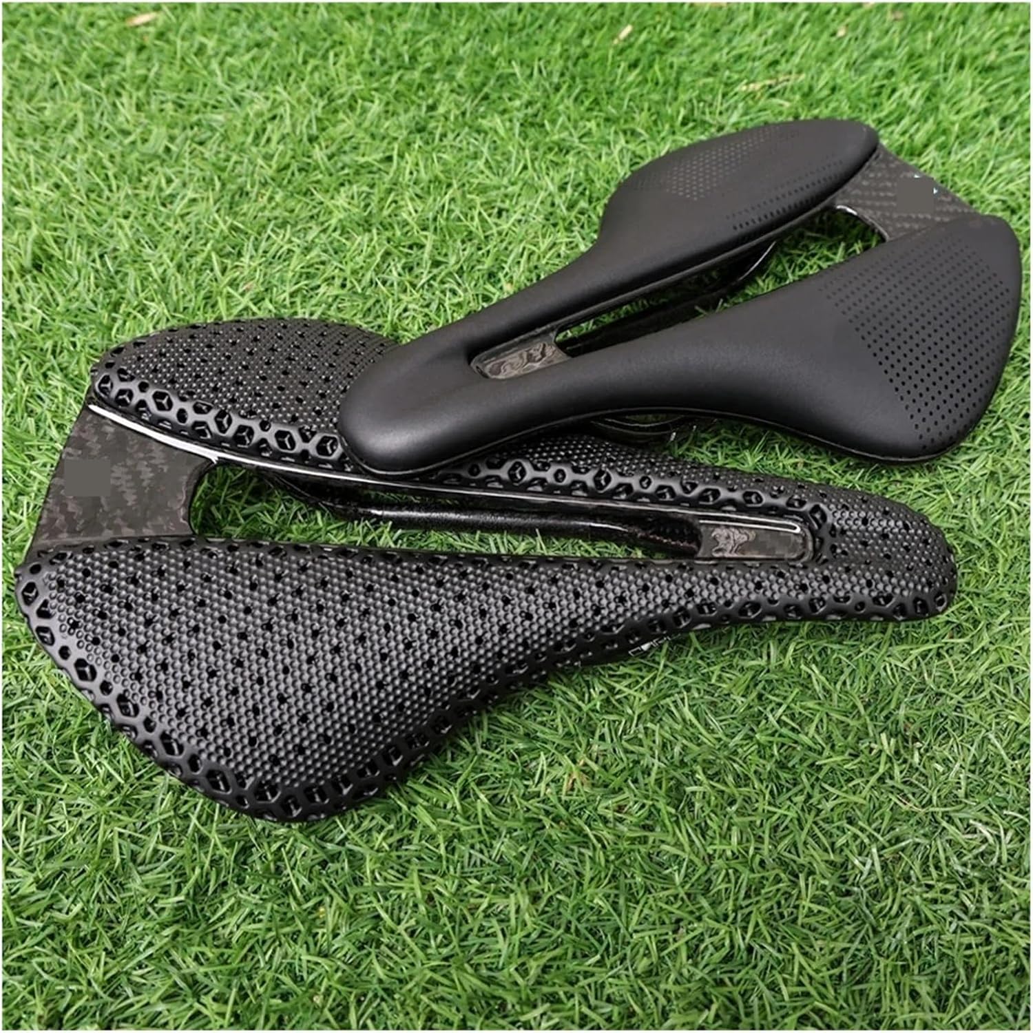 Full Carbon 3D Printed Bicycle Saddle 155mm 7x9 Ultralight 120g EVA Bike Seating for Triathlon Road MTB Cycling Seat