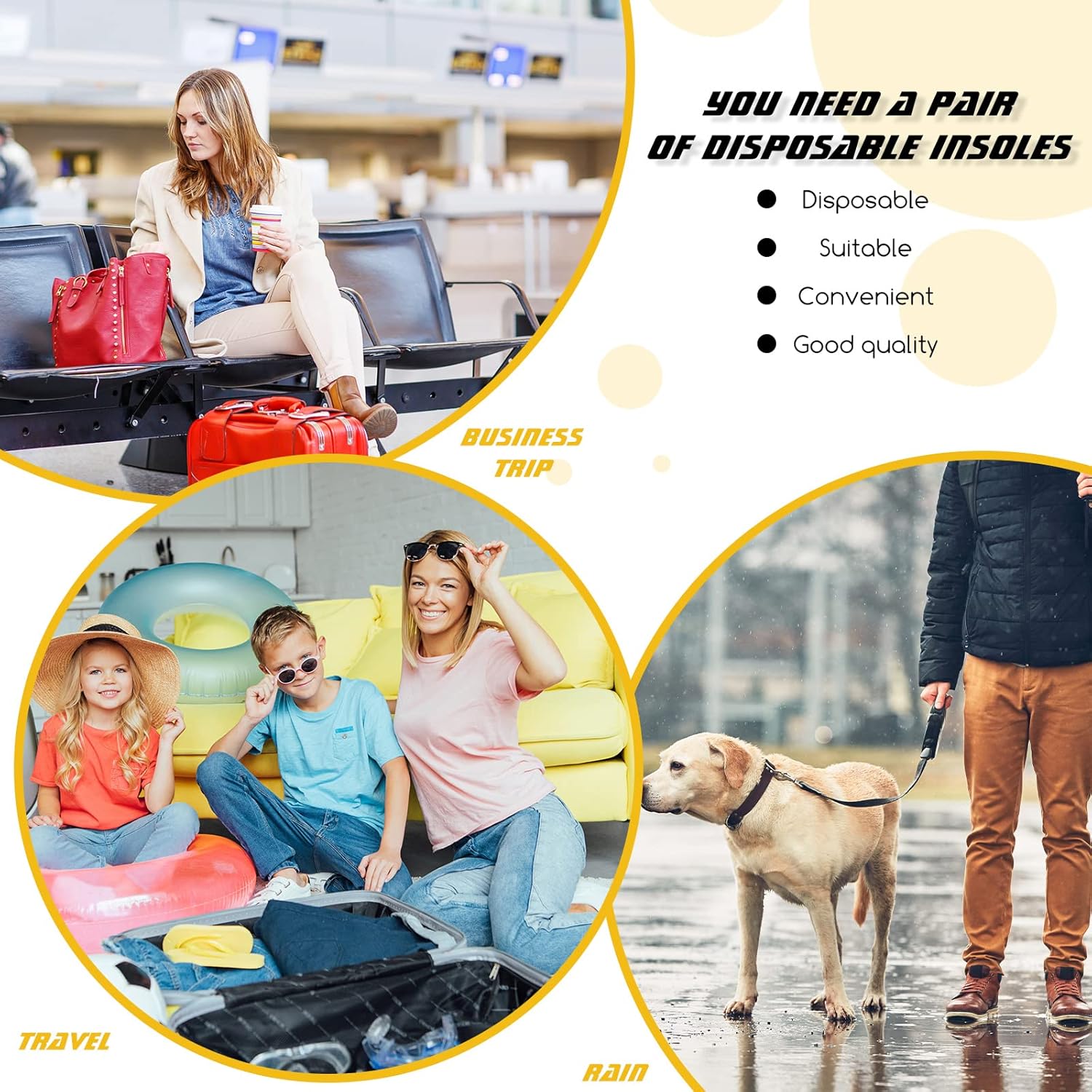 Geyoga 24 Pairs Disposable Shoe Liners Breathable Thin Insoles Disposable Insert Women Replaceable Sweat and Outdoor Barefoot Wood Pulp Shoe Liner for Women Men Hiking Running Boot Sneaker - Image 7