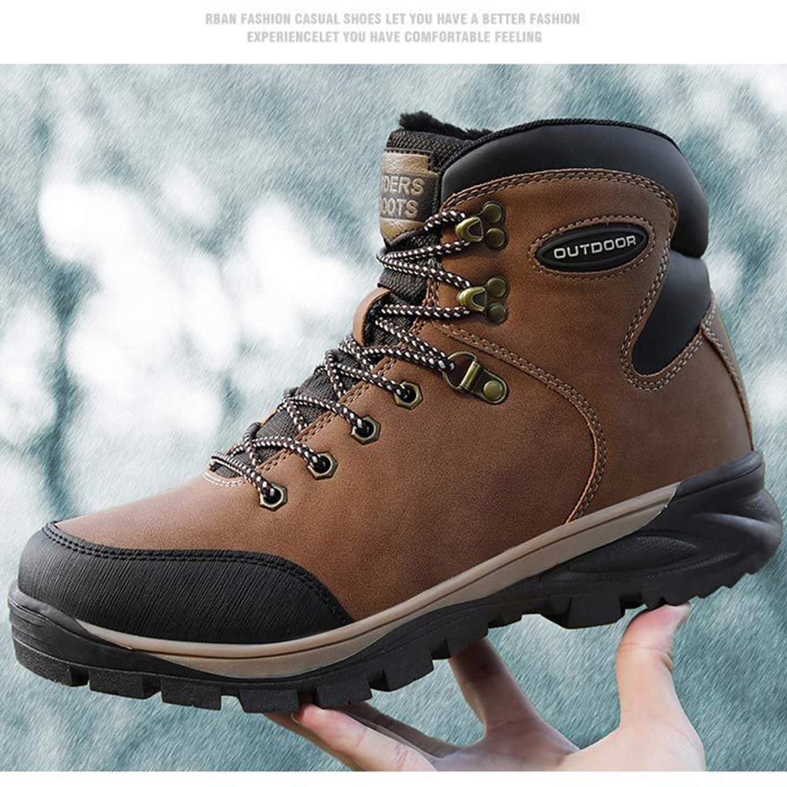 Casual Snowboots For Heren, Winddichte Wandelschoenen Met Antislip, Hoge Elastische Veters, Wandelschoenen For Buiten In Herfst En Winter (Color : Pink, Size : 41 Casual Snowboots For Heren, Winddichte Wandelschoenen Met Antislip, Hoge Elastische Veters, Wandelschoenen For Buiten In Herfst En Winter (Color : Pink, Size : 41