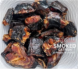 Smoked Dry Catfish 1.09LB | 10 Pieces | With No Heads