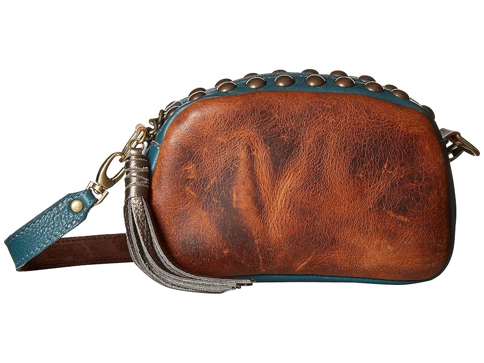 

Leatherock Cami Crossbody (Brown/Teal) Cross Body Handbags