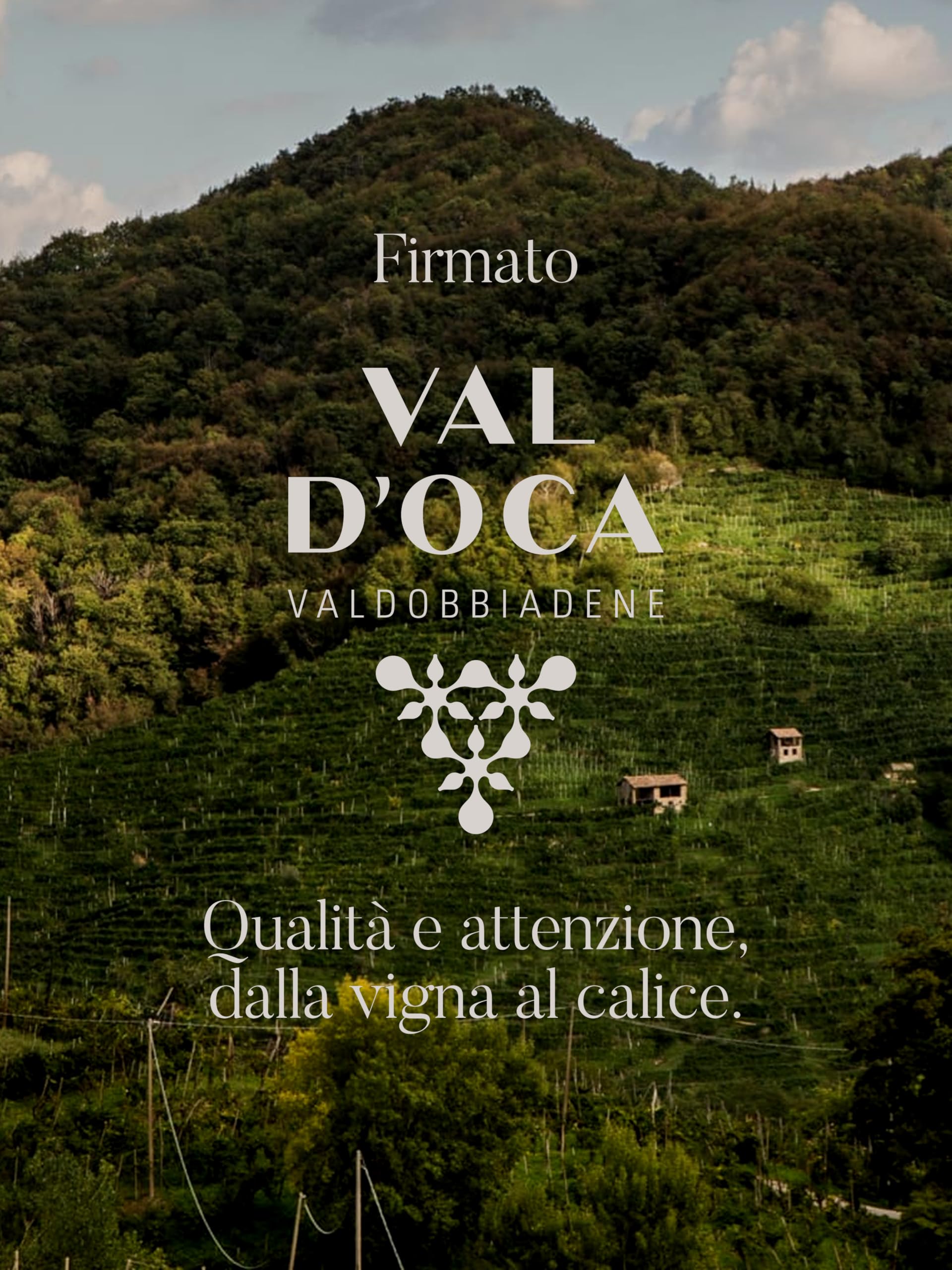 VAL D'OCA - Extra Brut Millesimato - Valdobbiadene Prosecco Superiore DOCG Extra Brut Millesimato - 6 Bottiglie da 750 ml