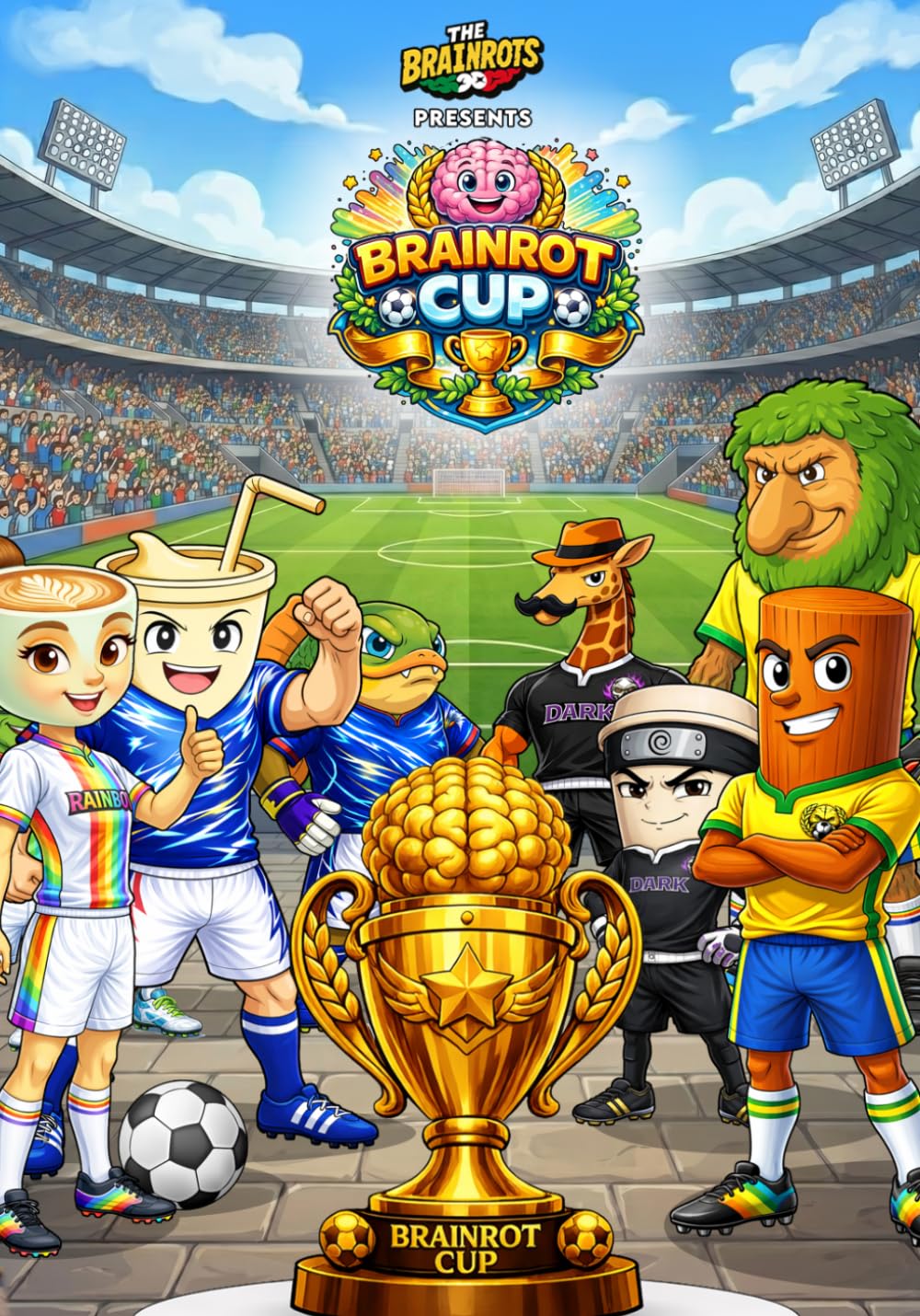 BRAINROT CUP [English Version] - Special Edition The Brainrots : A Complete Comic Book Story: The craziest football tournament between Italian Brainrot characters