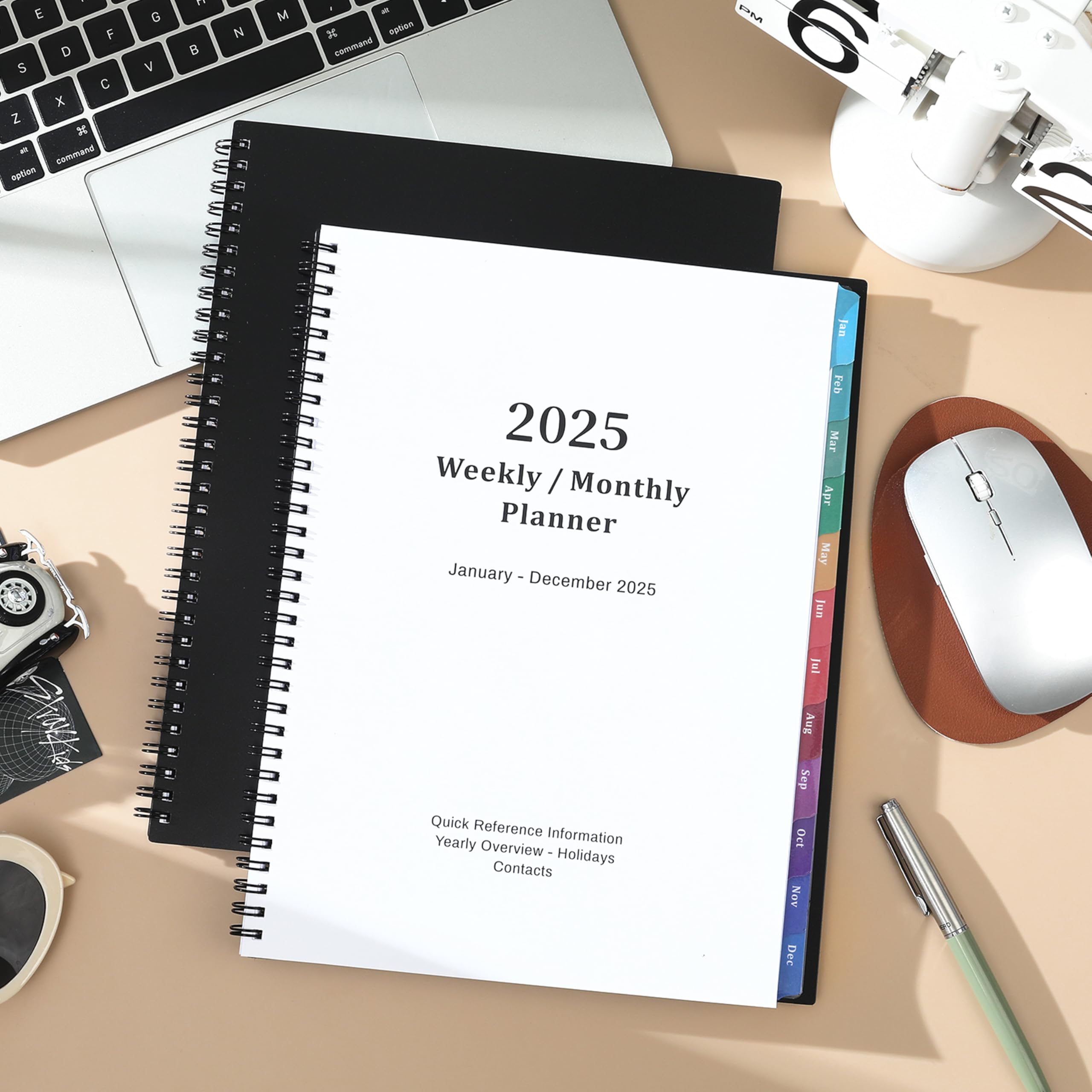 2-Pack 2024-2025 Planner – 17-Month Weekly & Monthly Planner – Academic Planner With Tabs & Pockets