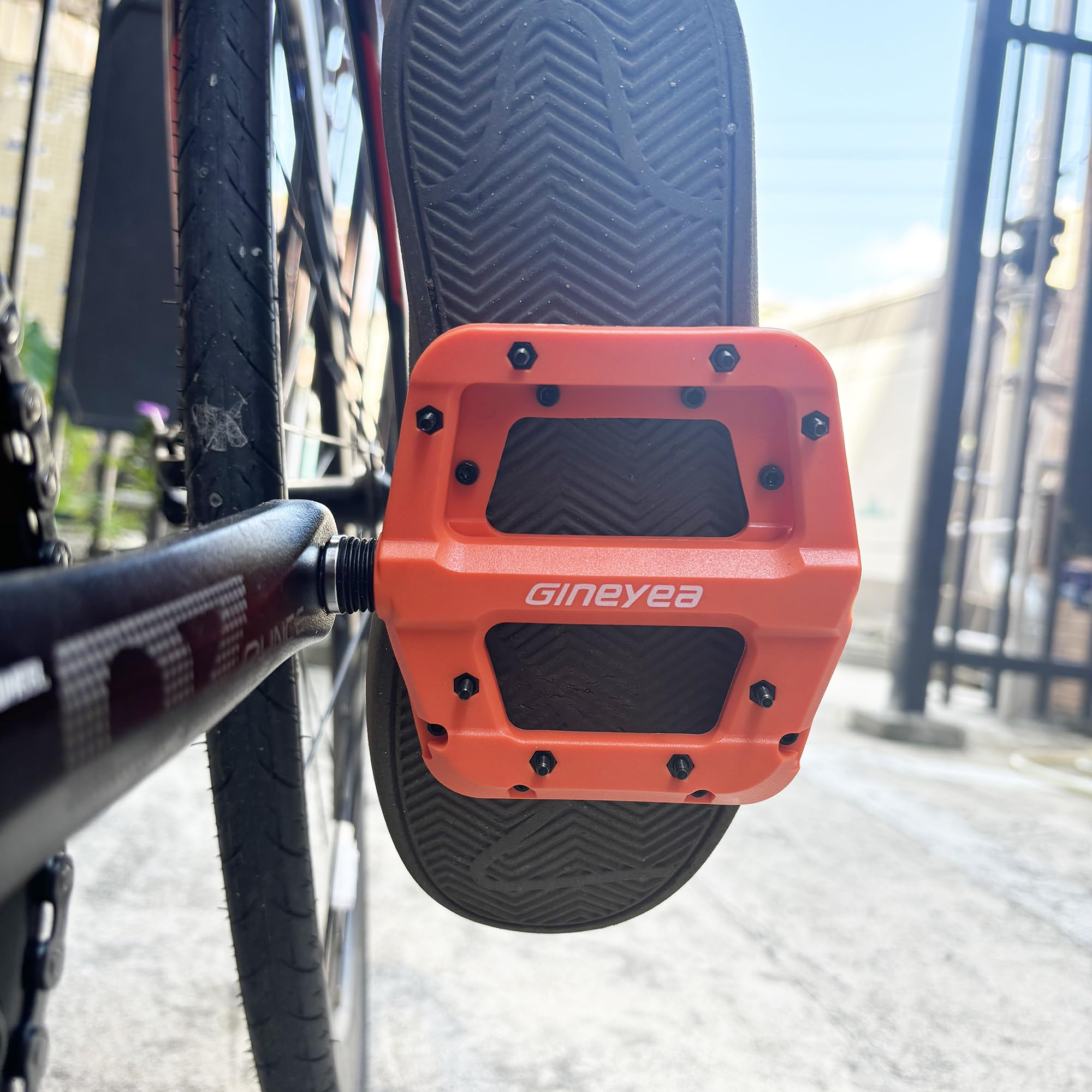 Amazon | GINEYEA MTBペダル ロードバイクペダル フラット 軽量