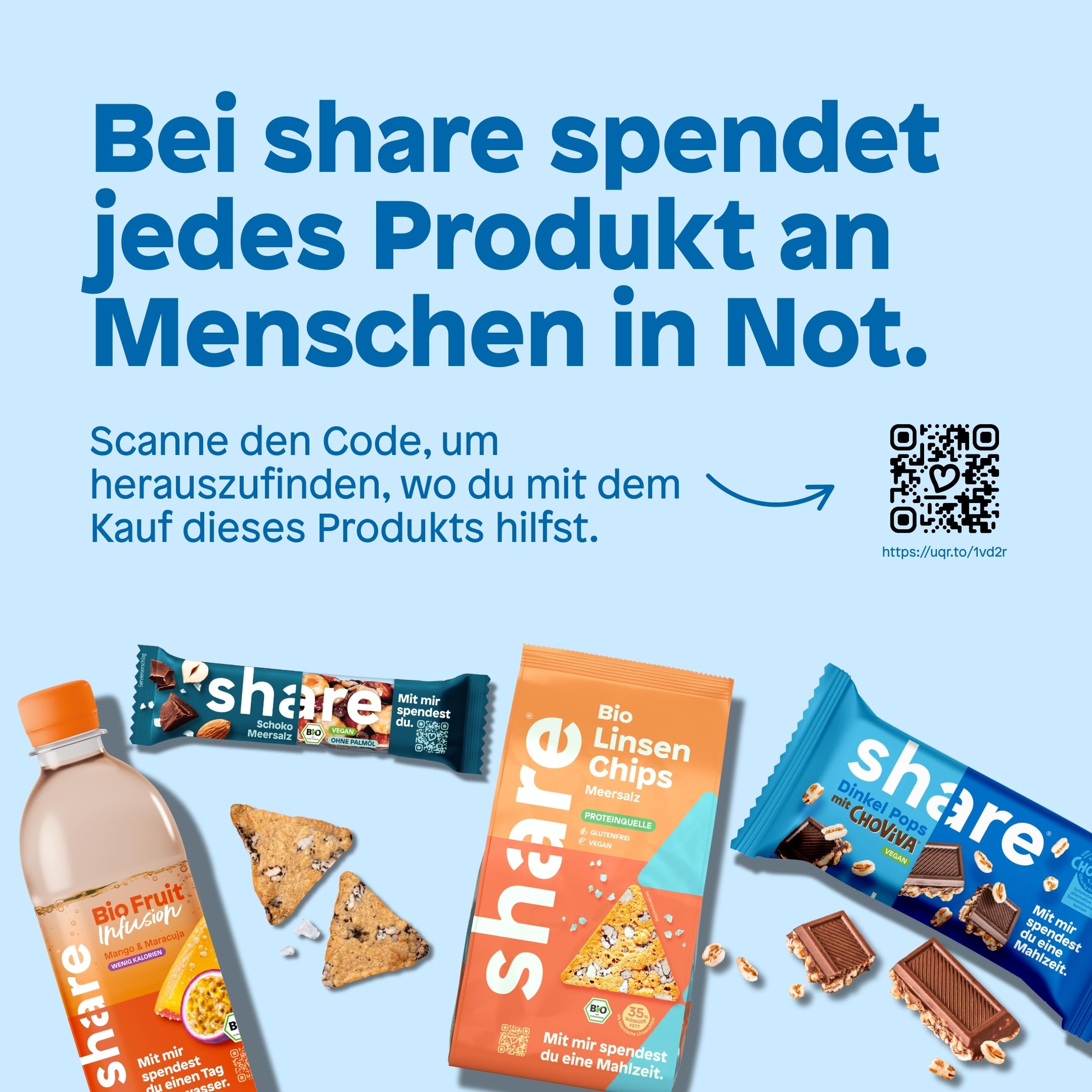 share Bio Spritzer Gurke Minze - Wasser mit Geschmack (24x330ml) | Ohne Zucker, 1 kcal pro 100 ml, Spritzig fruchtig – Bio-Mineralwasser ohne Zusatzstoffe – Jeder Kauf spendet