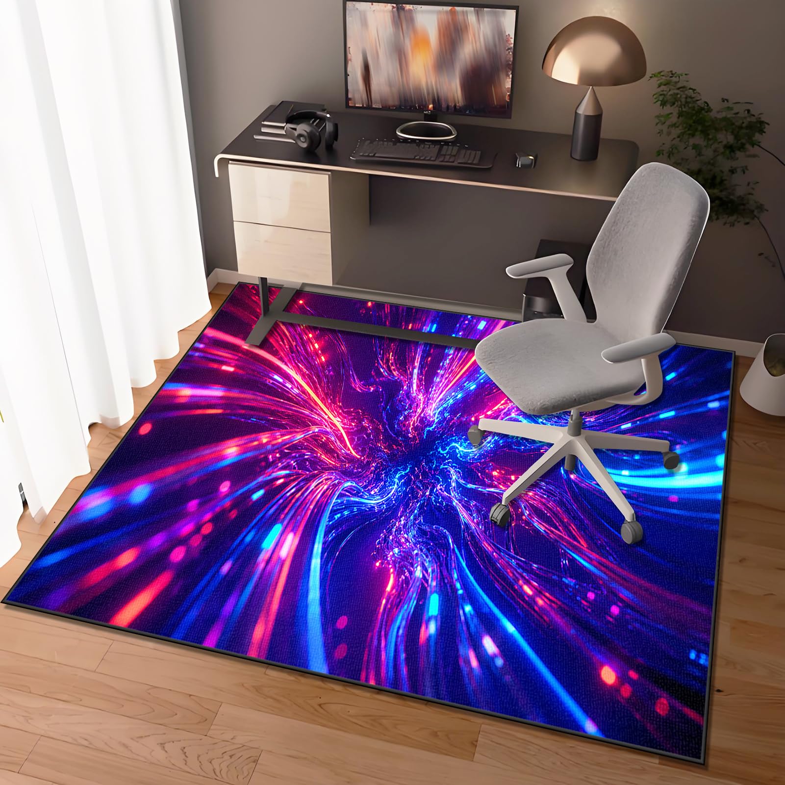 200 x 300 cm Tapis de Protection de Sol Gaming Tapis Chaise de Bureau Protège Parquet Chaise roulettes Antidérapant Tapis de Sol Gamer Tapis de Protection de Sol Convient au Bureau à Domicile