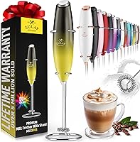 Vista 89 de Zulay Kitchen - Batidor eléctrico de mano para café, lattes, capuchinos, matcha y chocolate caliente, mezclador portátil para bebidas, accesorio