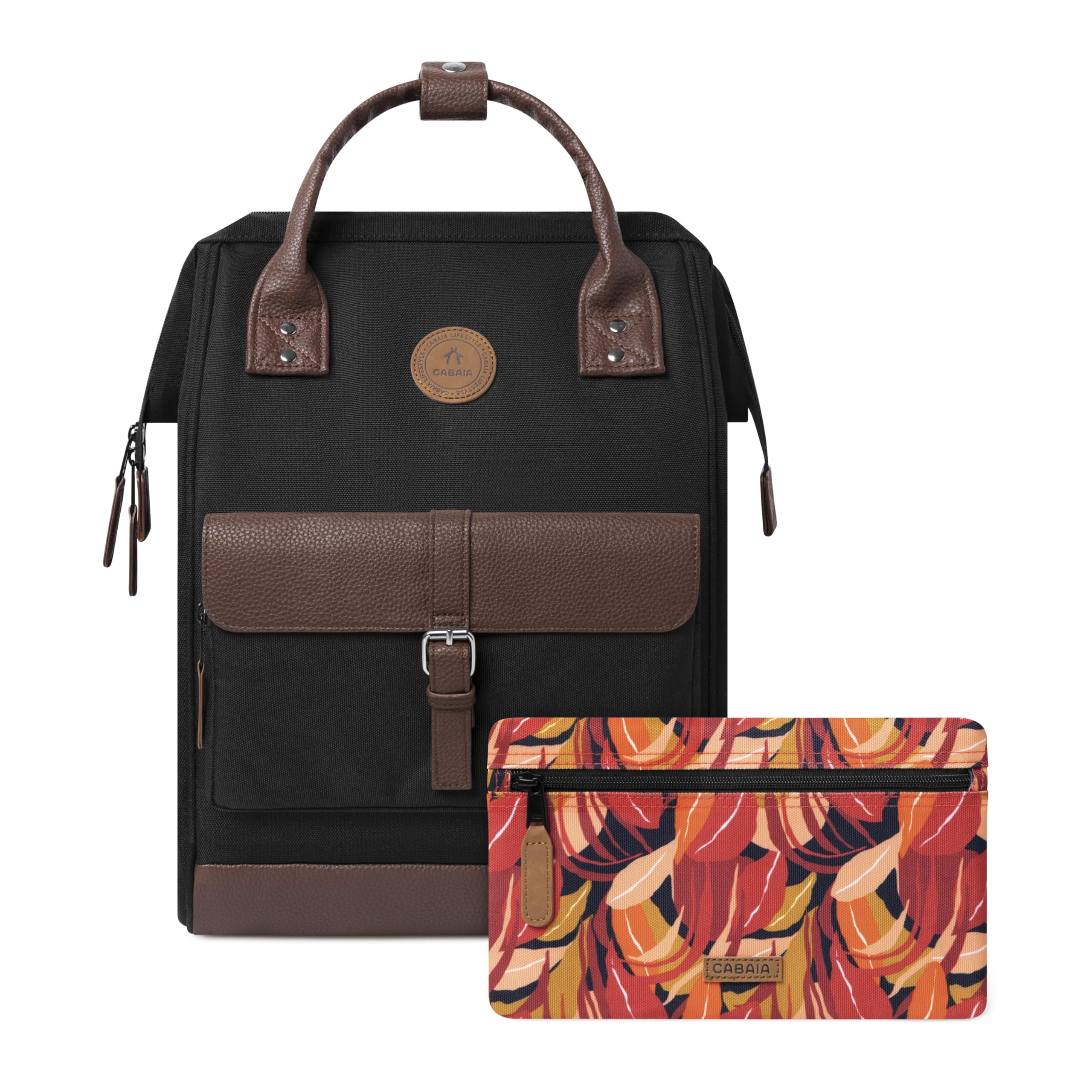 CABAIA - Rucksack - Modell Managua - 23L - Unisex & Vielseitig - Ideal für Arbeit & Wochenendausflüge - Ausgewogenes Volumen - 2 Austauschbare Taschen - Wasserabweisend & Vegan zertifiziert