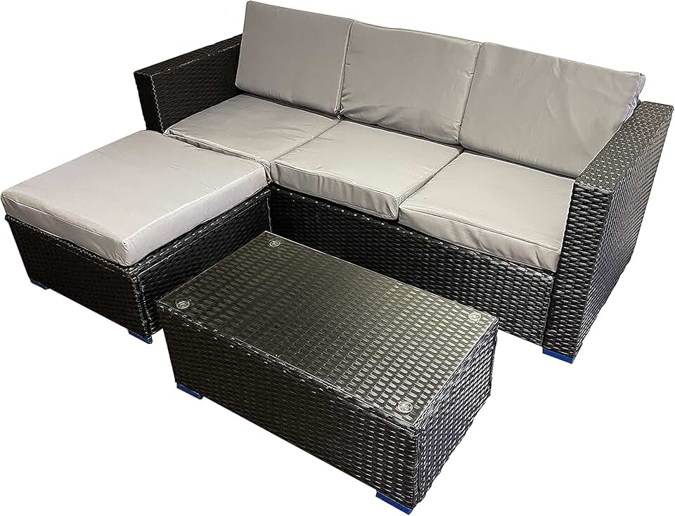 Amazon.co.uk: rattan effect garden furniture