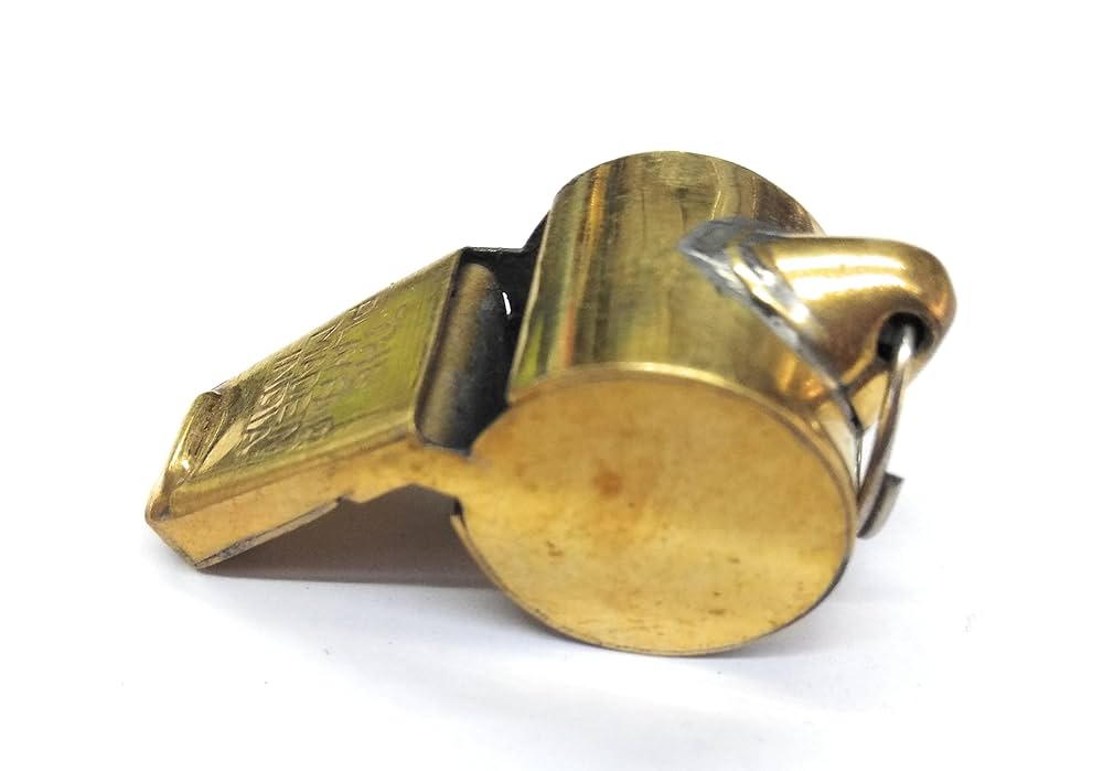 ＢＲＡＳＳ　WＨＩＳＴＬＥ ADD GEAR Acme Thunderer - Brass Whistle (Brass Finish) Metal