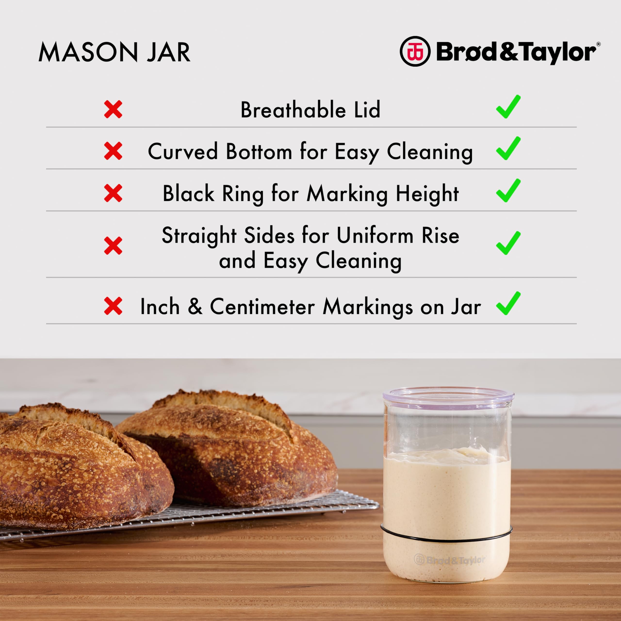 Brod & Taylor Tarro de masa madre