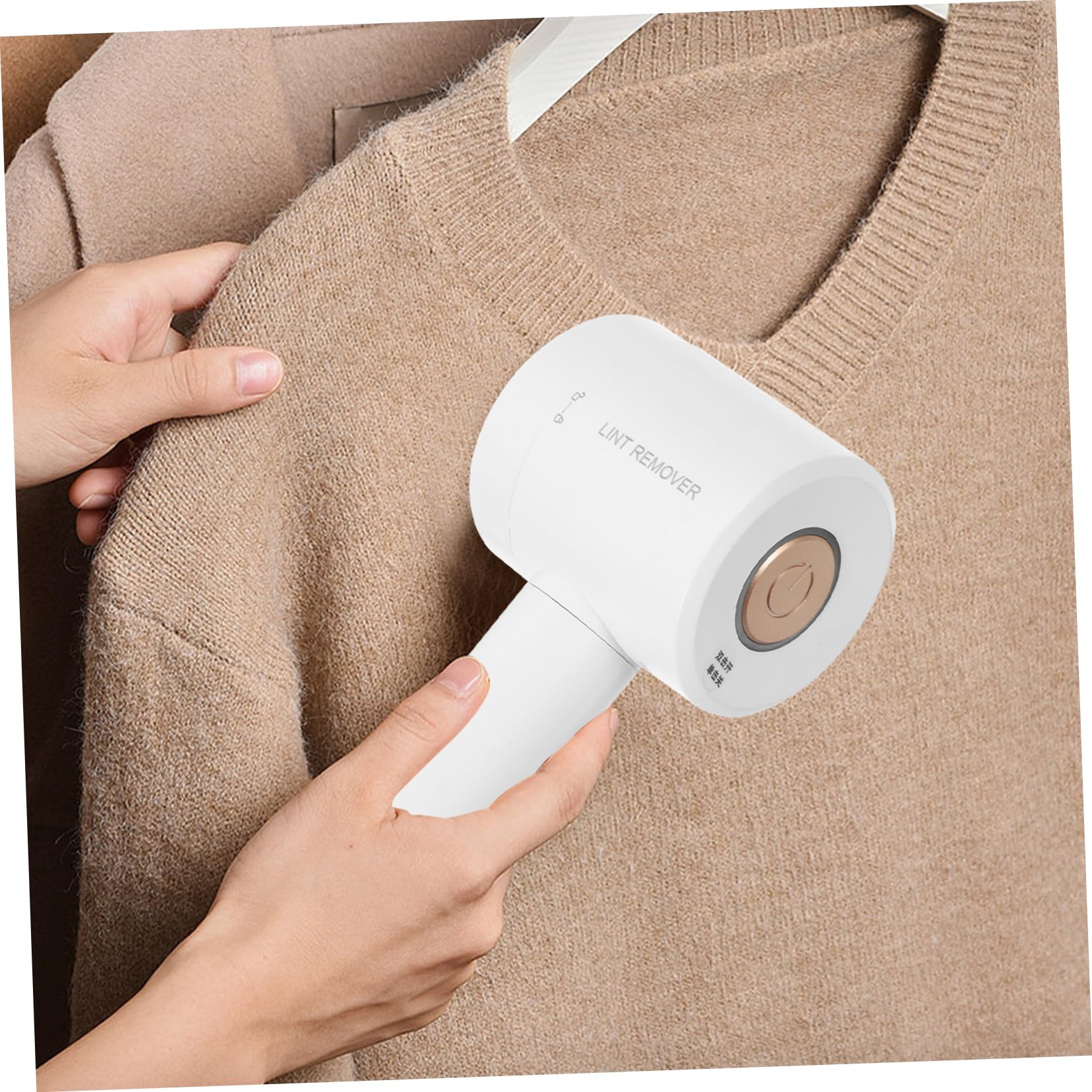 SHERCHPRY Rasoio per Pelucchi Elettrico Ricaricabile Strumento per Rimuovere Pelucchi dagli Abiti Rimuove Palle di Pelo Compatto e Durevole Design Bianco Elegante