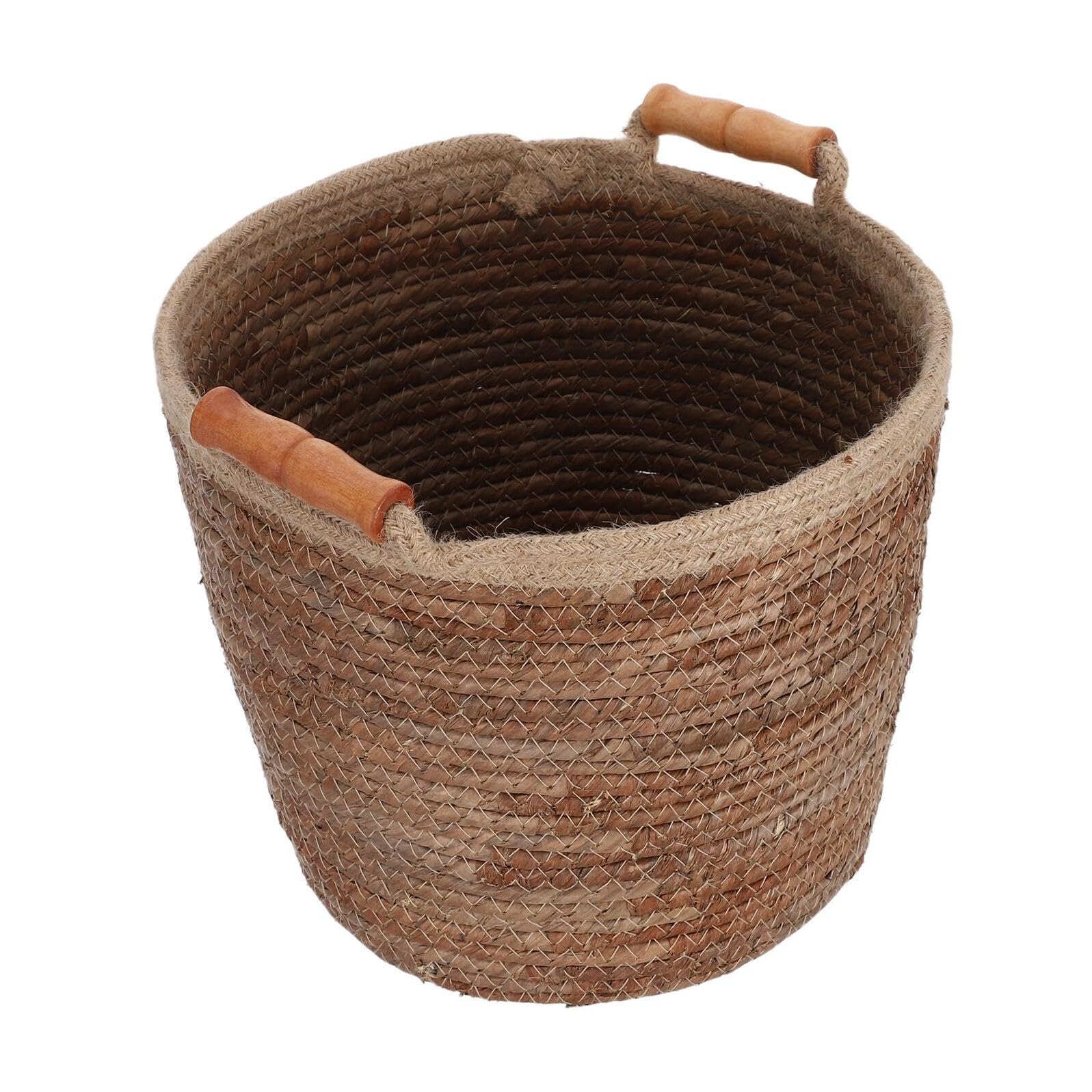 Panier à linge tressé Mikikit grand format pour rangement jouets et chambre