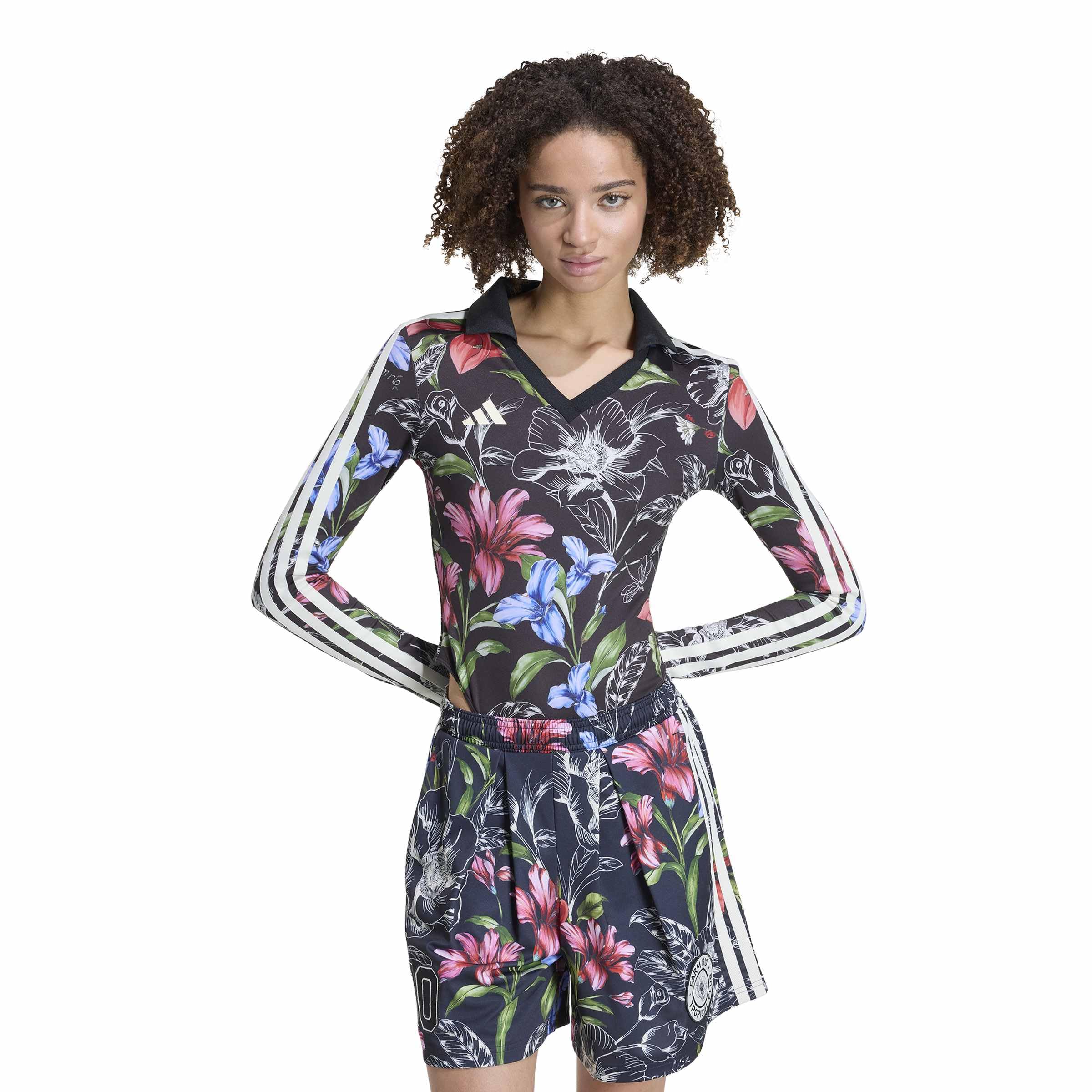 Womens X Farm Rio Bodysuit Casual - Red, White