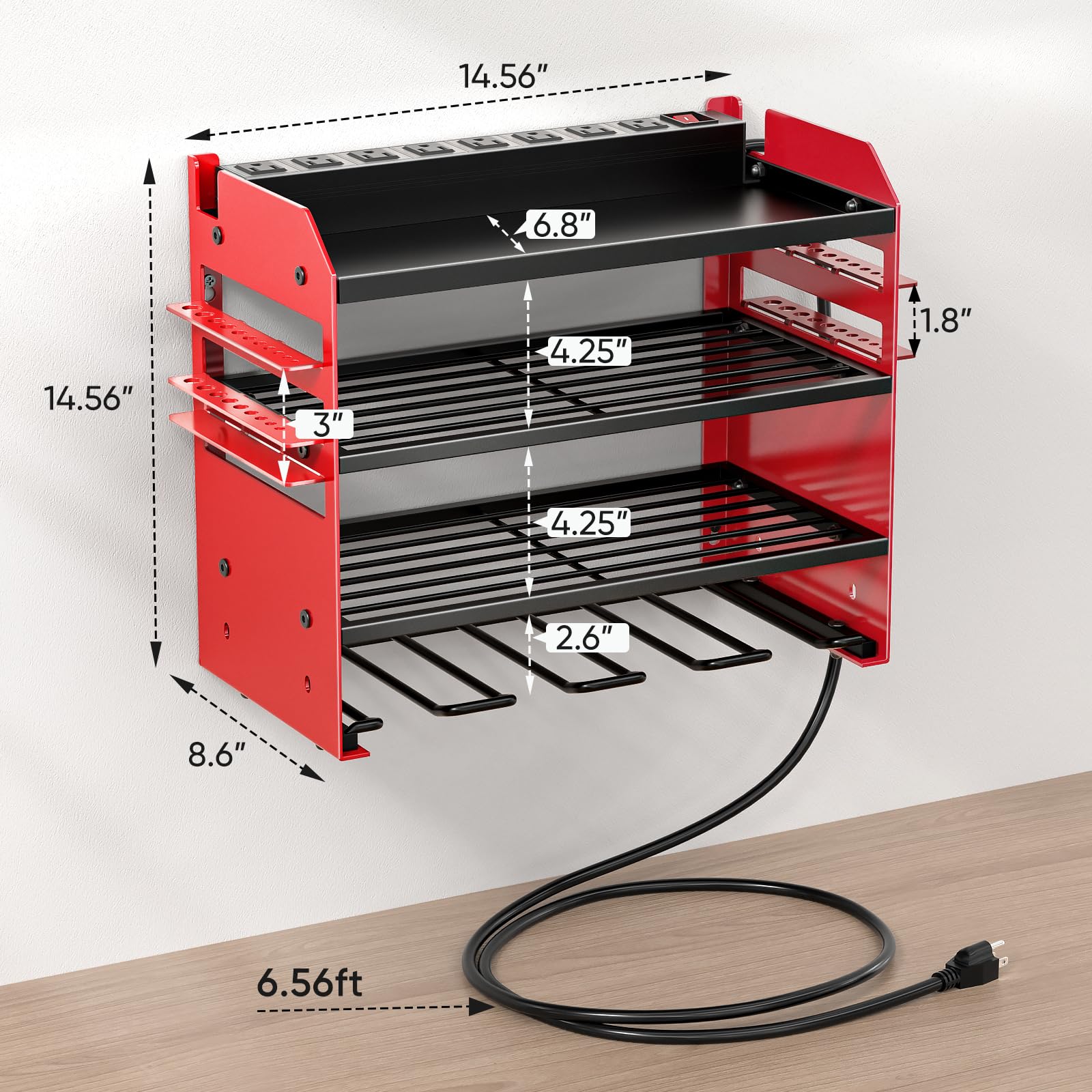Amazon｜POKIPO(ポキポ) 電動工具オーガナイザー 壁取り付け 充電