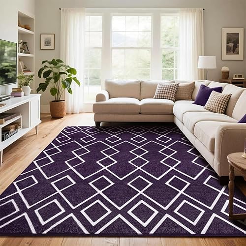 Miniatura 11 de Alfombra de pasillo suave, 2x6 pies, alfombra no deslizante marroquí para dormitorio, alfombras geométricas pequeñas con espuma viscoelástica