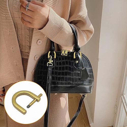 Miniatura 6 de 18 anillos en D de tornillo, 2 tamaños de herradura en forma de U, anillo de tornillo en forma de D, anillo semicírculo D con 1 destornillador,