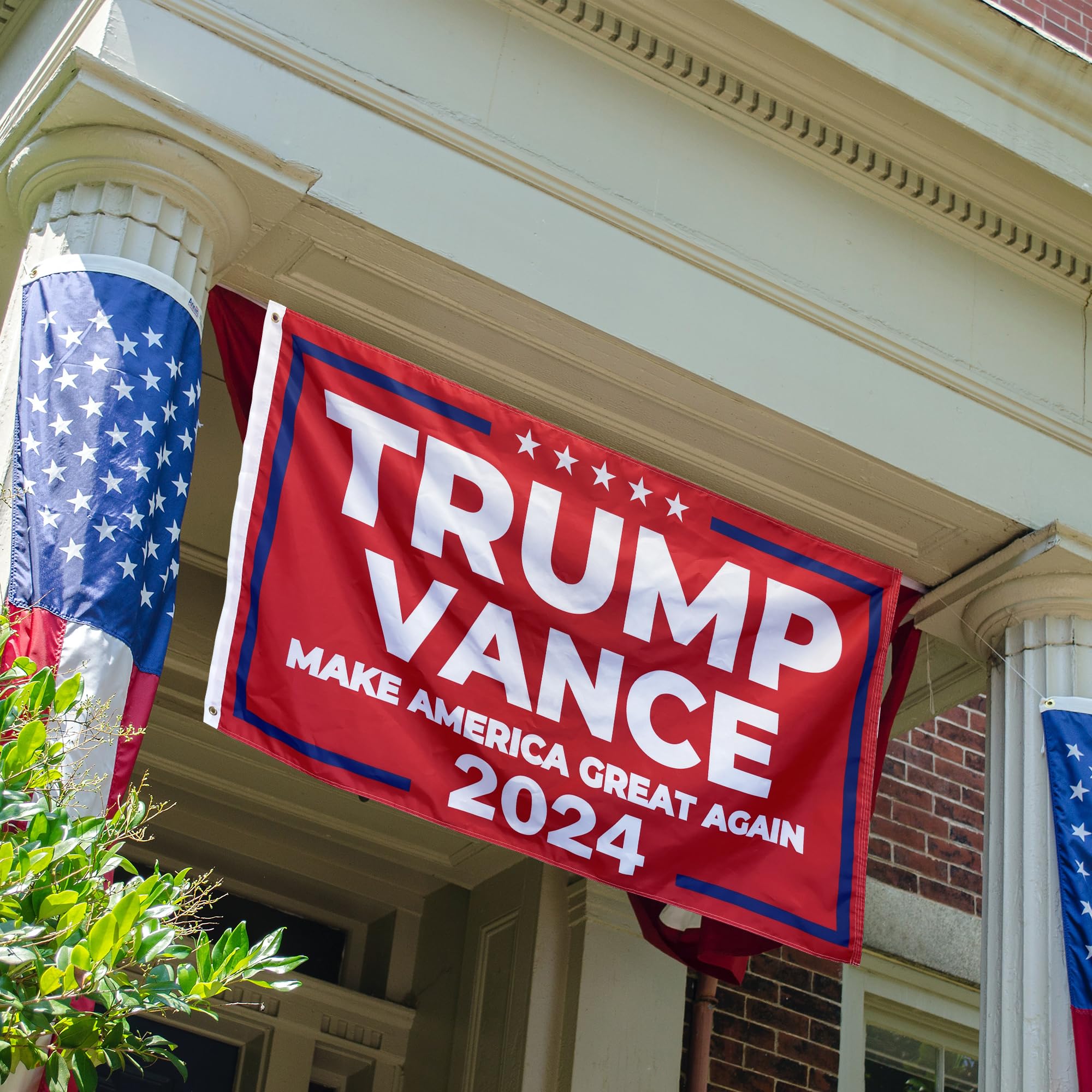 Trump 2024 Gartenflagge – Doppelseitig, Wetterfest, 30,5 X 45,7 Cm Für Garten & Terrasse