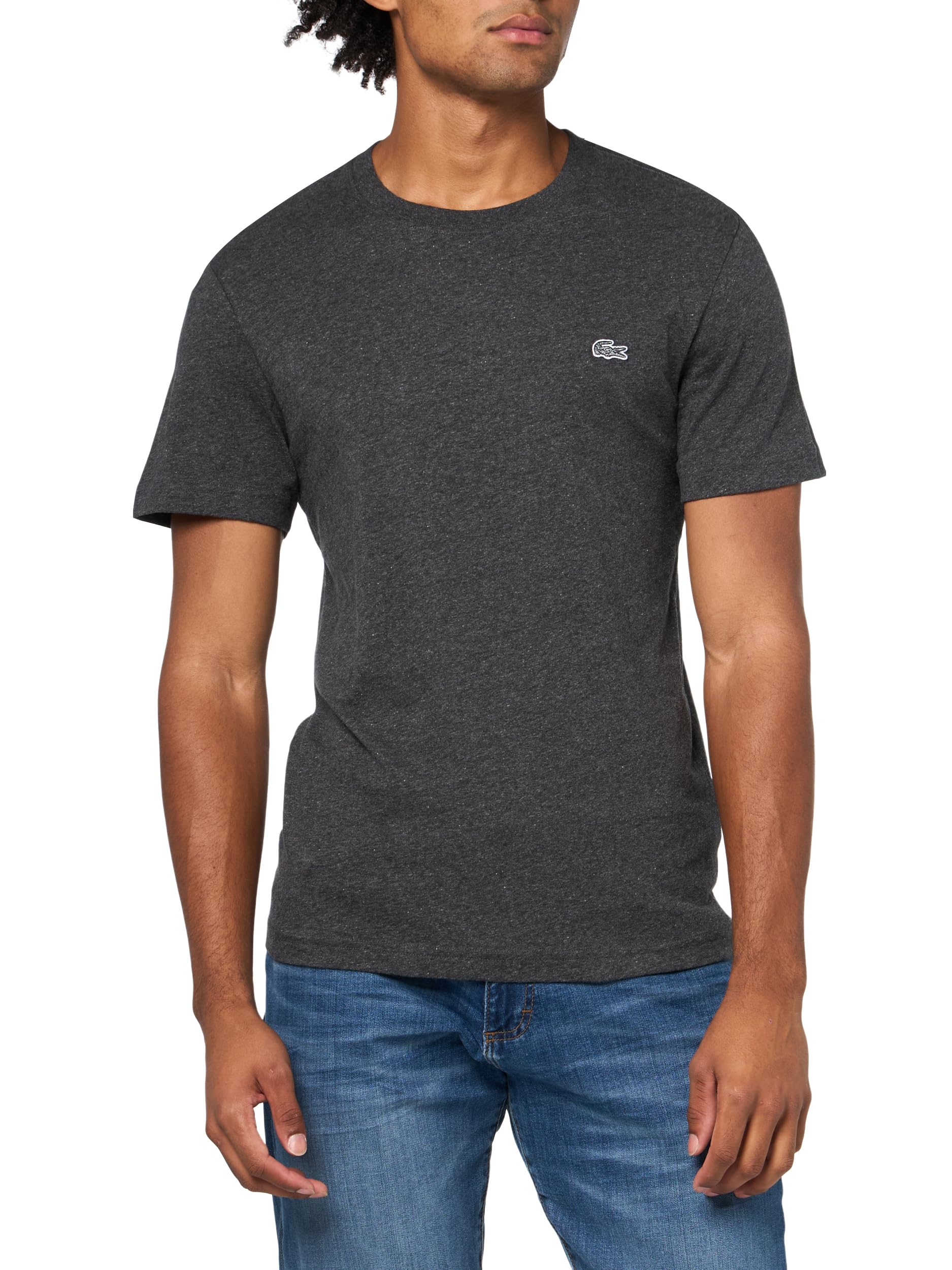Lacoste Regular Fit Heavy Jersey T-Shirt Camiseta de Punto Pesado de Ajuste Regular Hombre (Pack de 1)