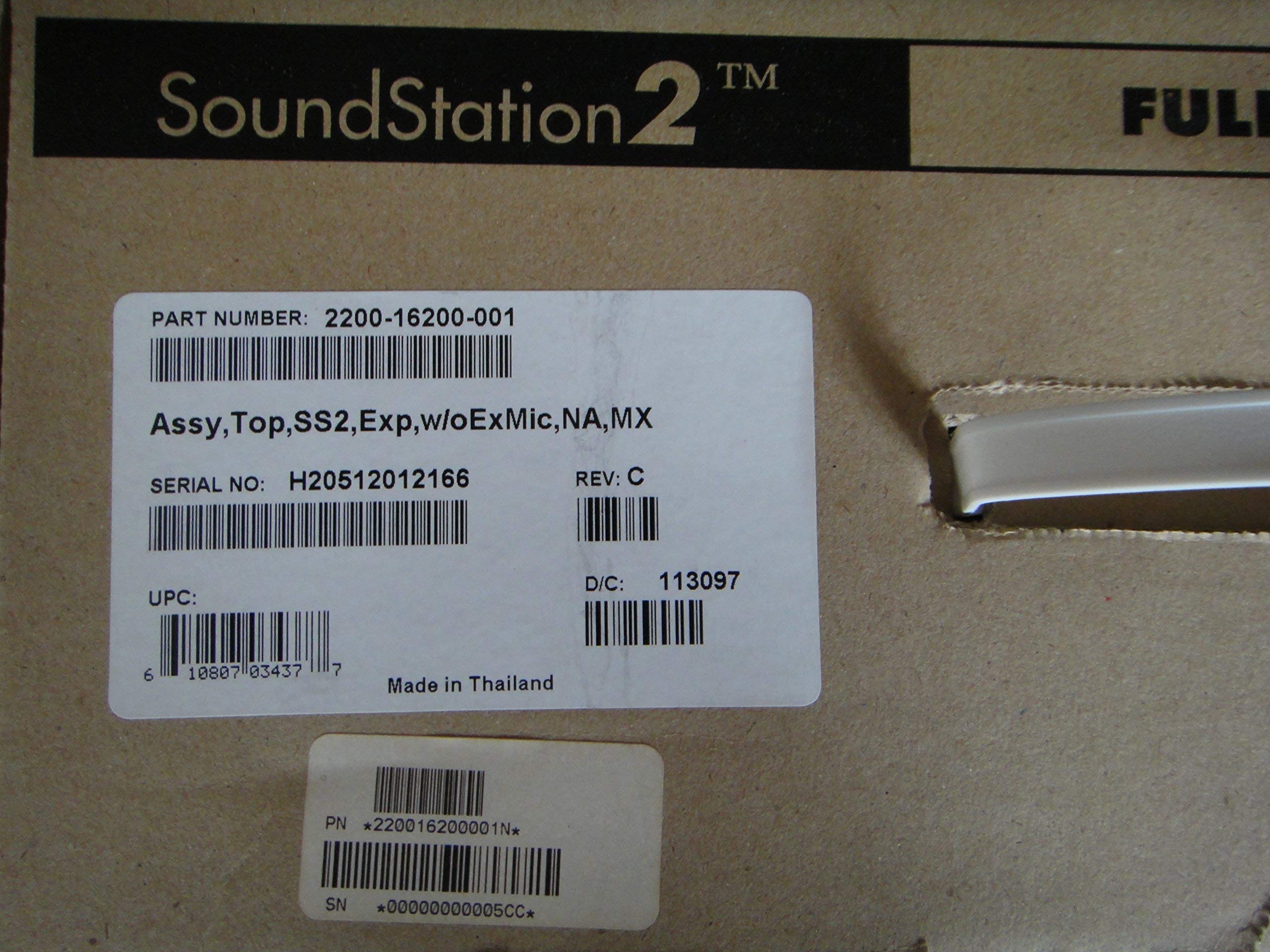 Polycom SoundStation2 Expandable 2201-16200-601 W/Adapter & Cable (Renewed)