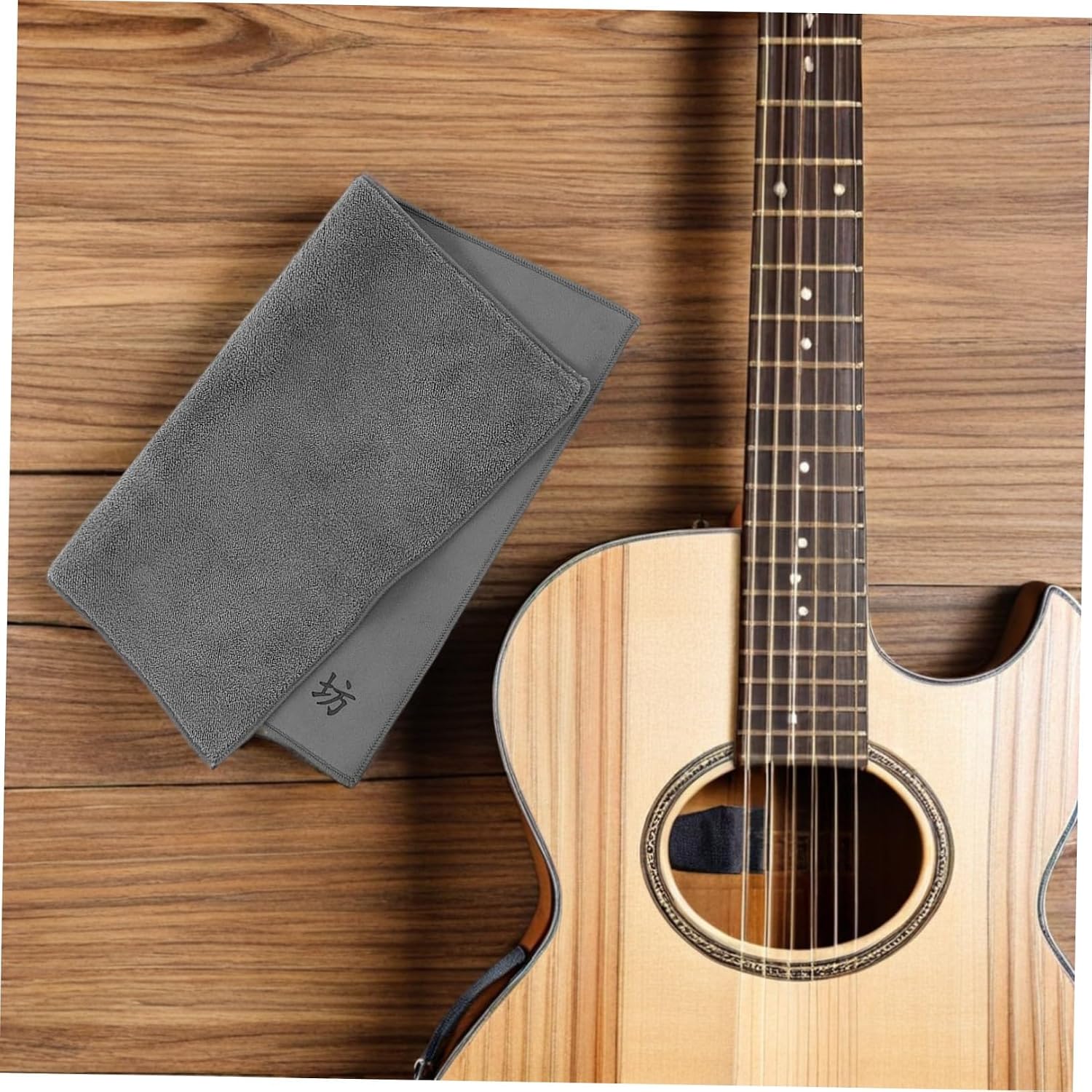 3pcs Double Sided Flannel Cleaning Cloth for Guitar Piano Keyboard