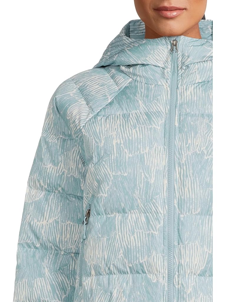 Gray The North Face Hydrenalite Down Hoodie—print