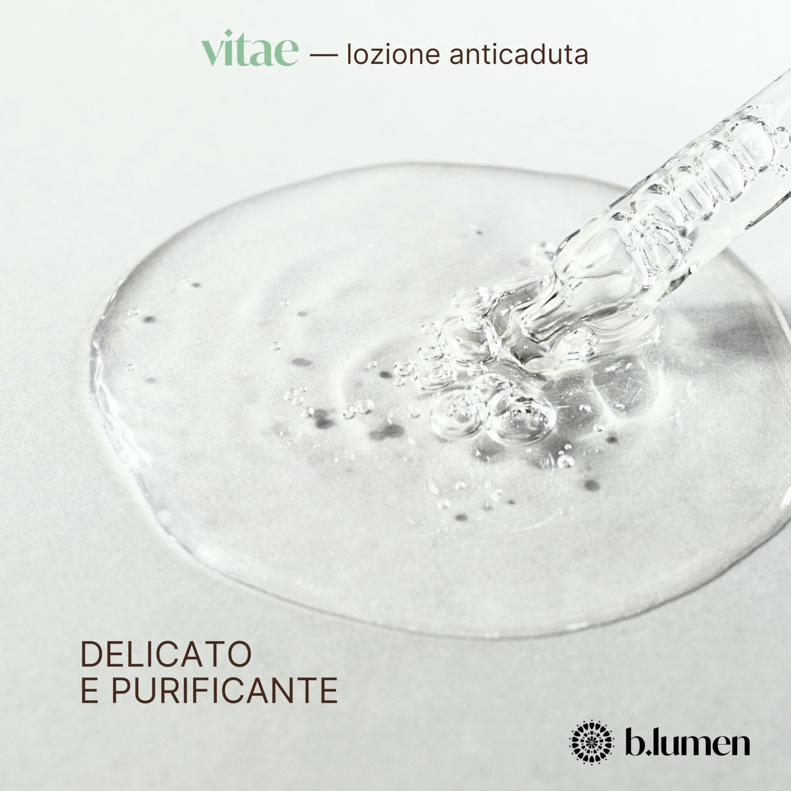 B.lumen Vitae Lozione Anticaduta Capelli Uomo Donna – Trattamento Rinforzante e Energizzante – Stimola la Ricrescita dei Capelli – Made in Italy, 100 ml