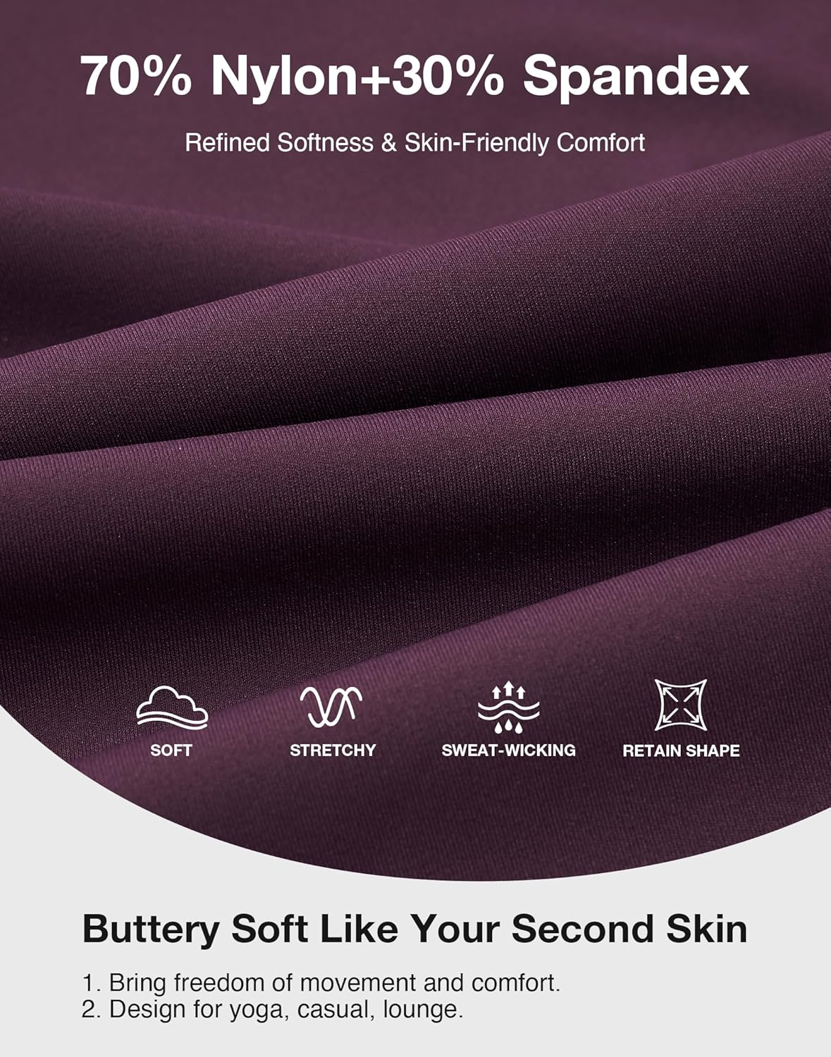 K-Swiss Flare Leggings for Women 32" - High Waist Wide Leg Bell Bottom Bootcut Yoga Pants for Casual Lounge - Image 5