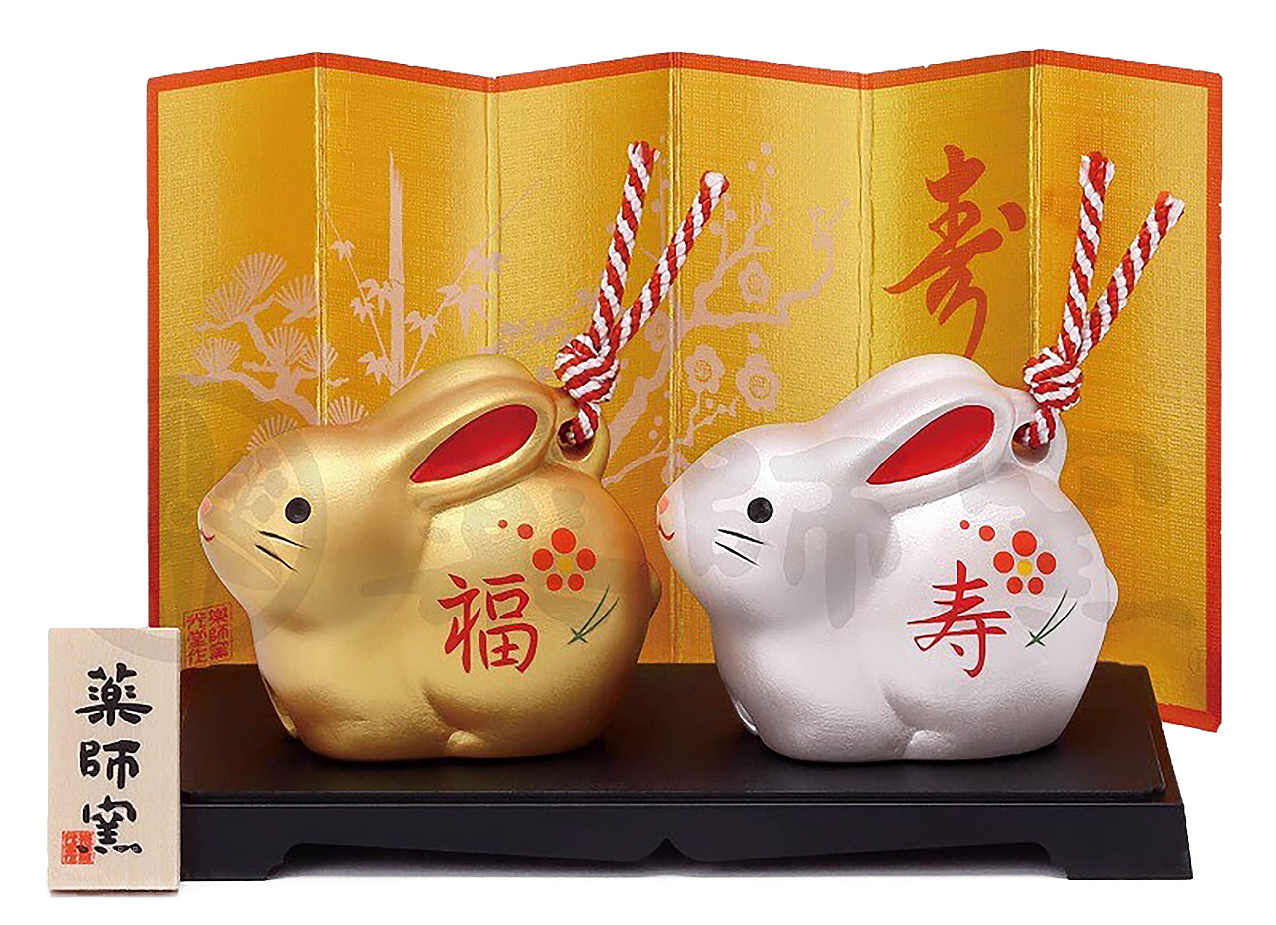 Japanese Ceramic Rabbits 27 Jade Color Parent & Child Rabbits Of 2023