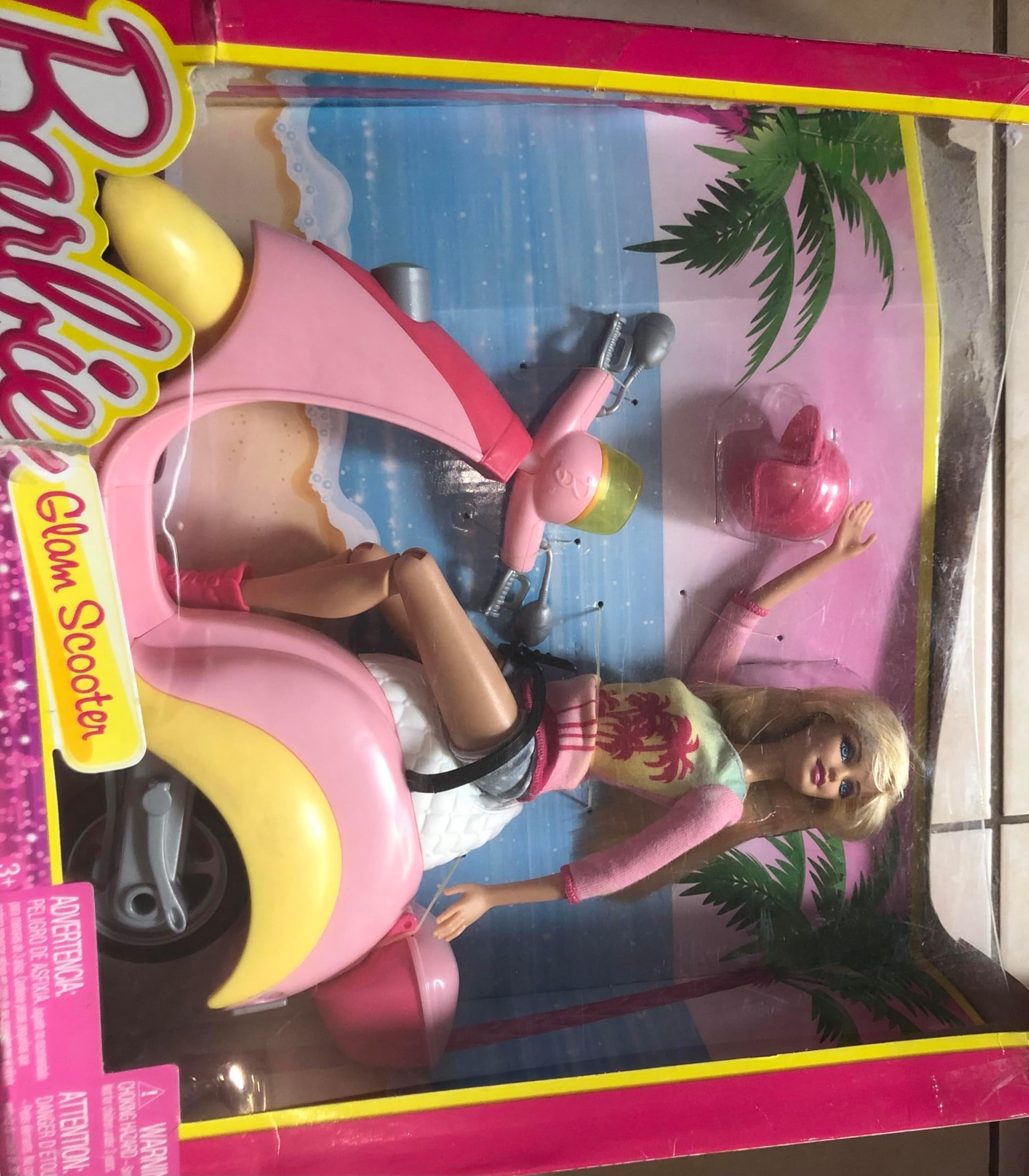 Mattel Barbie Glam Scooter Doll – Dolls (Multicolour, Femine, Girl, 3 Years, Barbie, Box with Window)