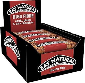 Apple, Ginger & Dark Chocolate Fruit & Nut Bars 12 x 40g