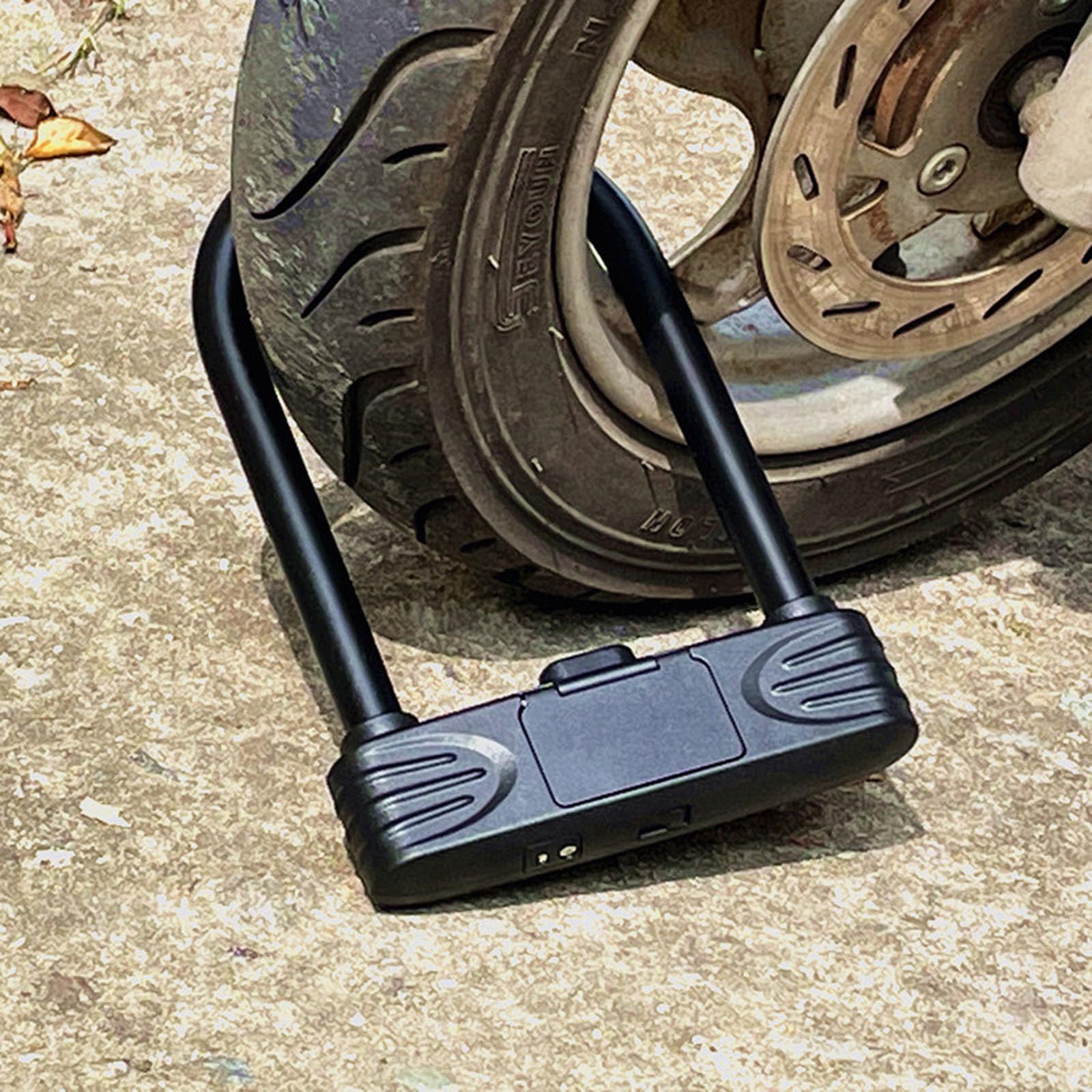 Lucchetto a U in lega resistente, con combinazione a 4 cifre, impermeabile, a forma di U, per biciclette, e-bike, mountain bike, cancelli, recinzioni