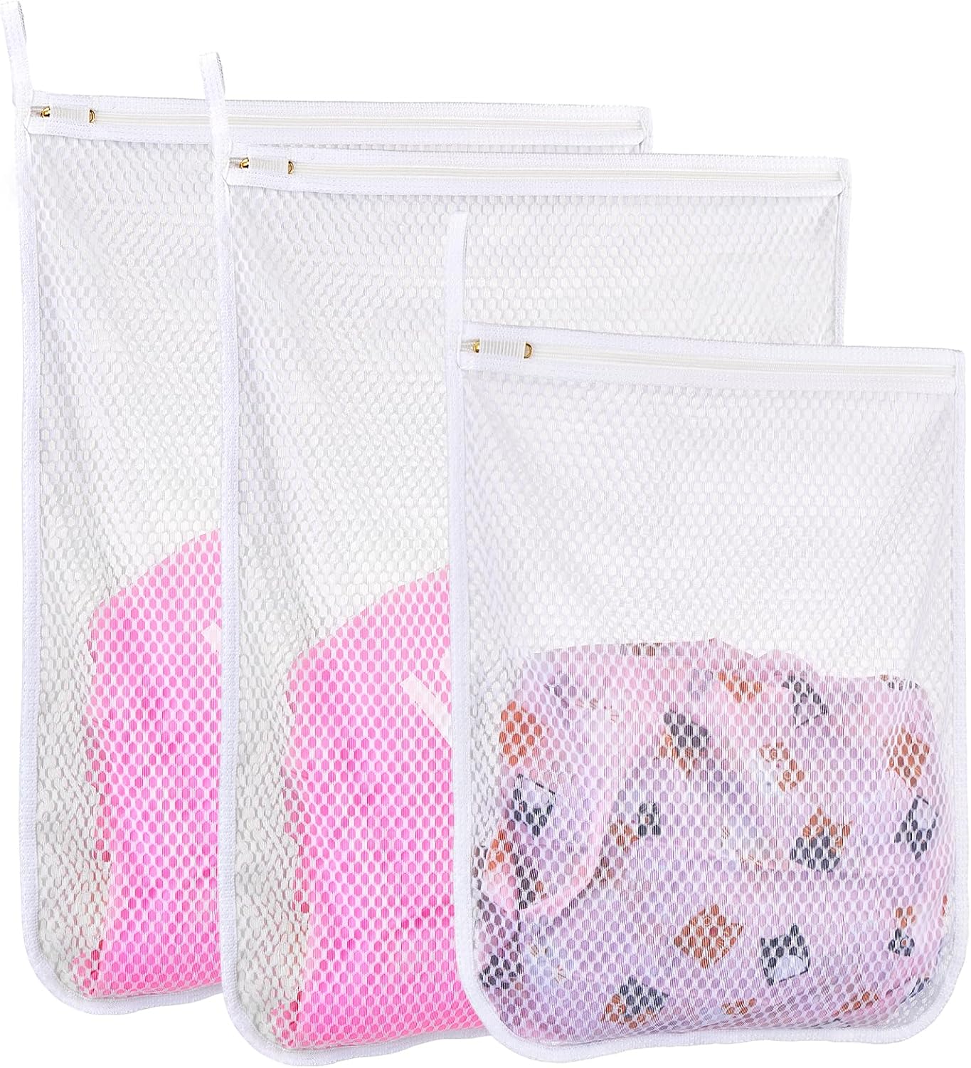 3 pcs Durable Mesh Laundry Bags for Delicates 2
