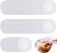 Vista 1 de Linkidea 50 fundas elásticas para almacenamiento de alimentos, reutilizables, de plástico elástico, alternativa al papel de aluminio, para picnic