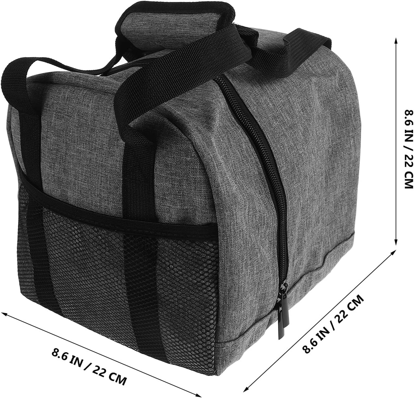 Padded Single Bowling Ball Bag with Handle for Travel and Sports Stylish Tote with Protective Holder and Organized Storage Pockets Lightweight Bowling Accessory for Enthusiasts