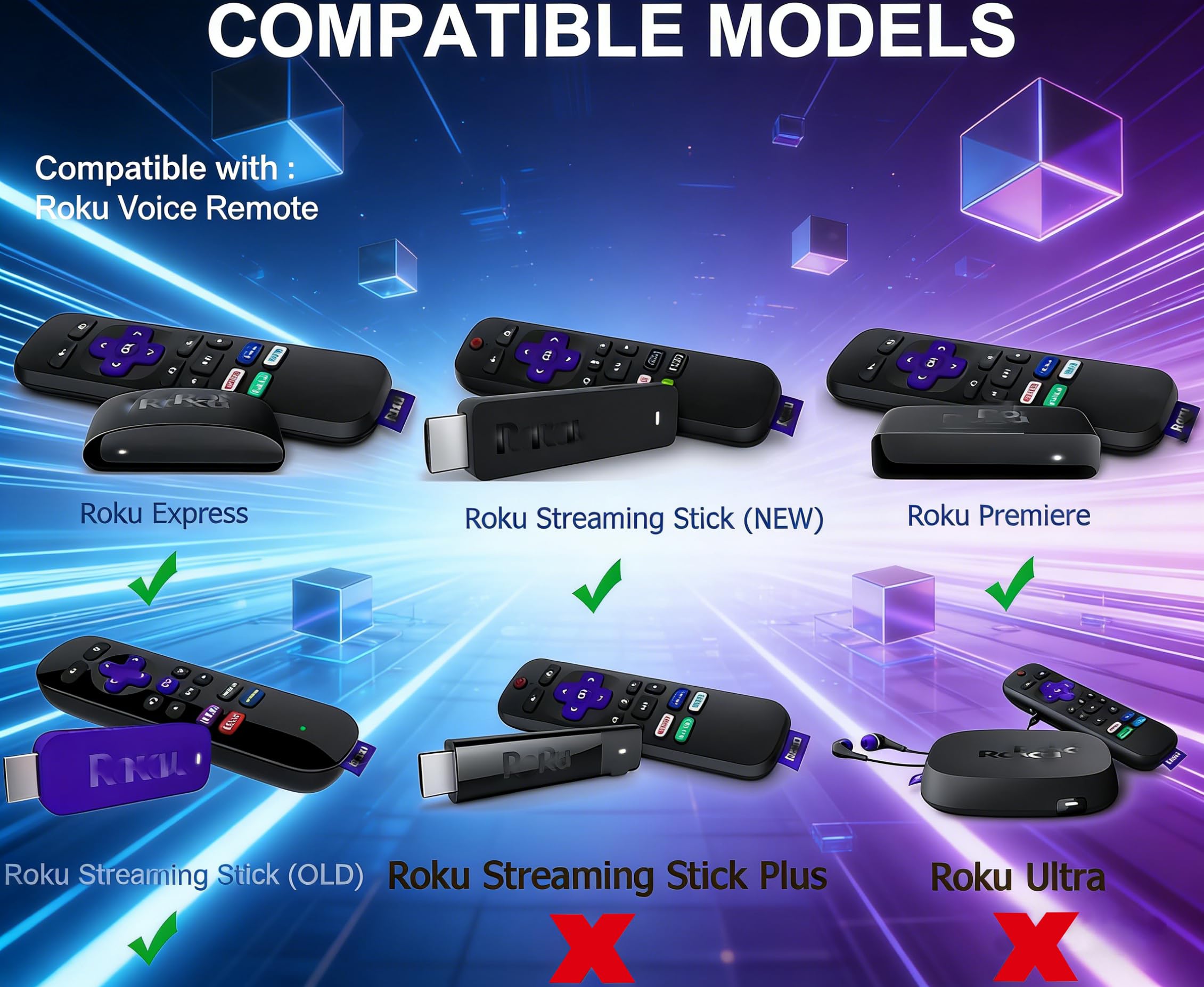 Cavo di alimentazione di ricambio da 3 m per Roku Streaming Stick, Roku Express Plus, Express 4K/+ Roku Premier/Plus, cavo di ricarica lungo micro USB