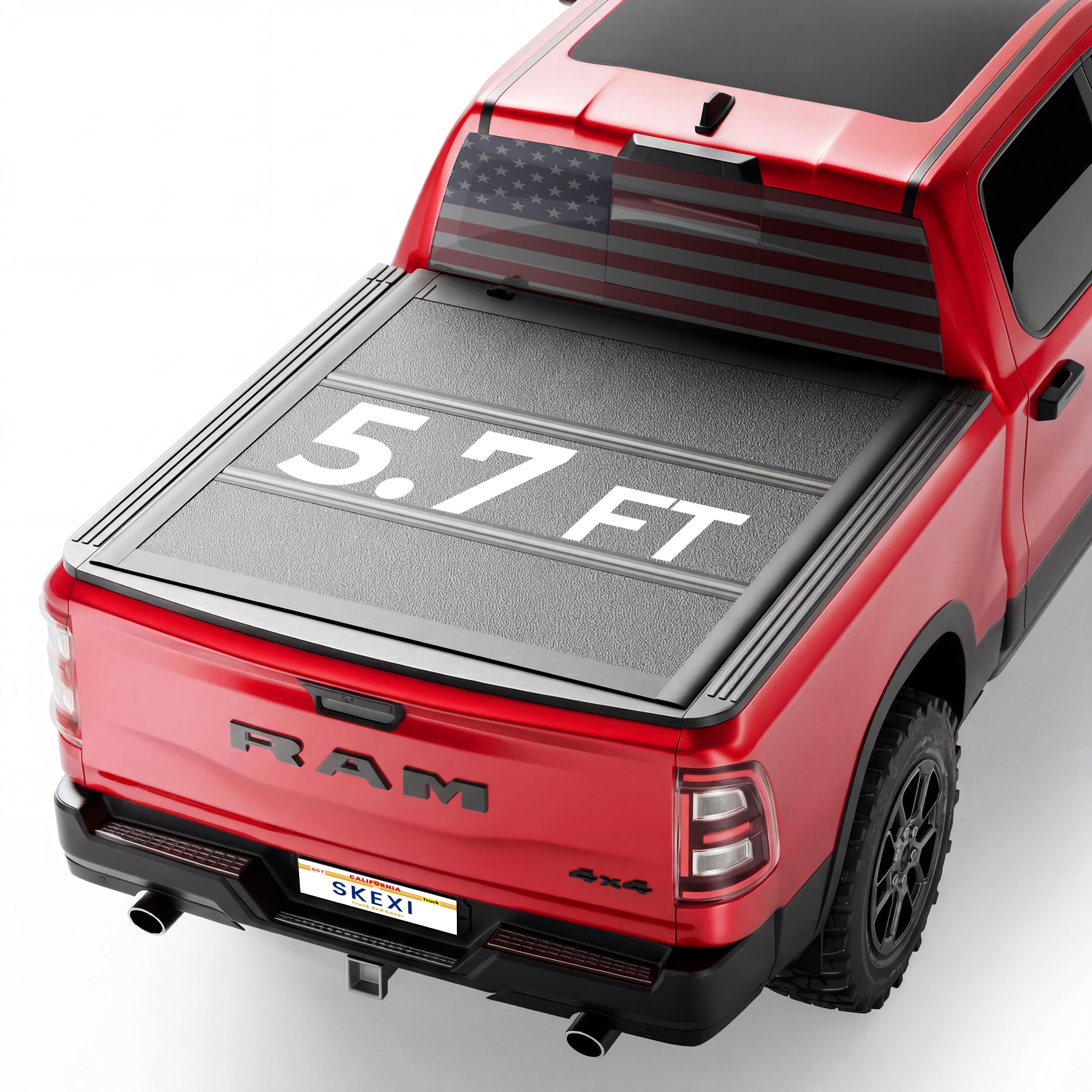 SKEXI Low Profile Hard Tri-Fold Tonneau Cover