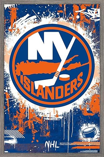 Trends International NHL New York Islanders - Póster de pared con logotipo Maximalist 23
