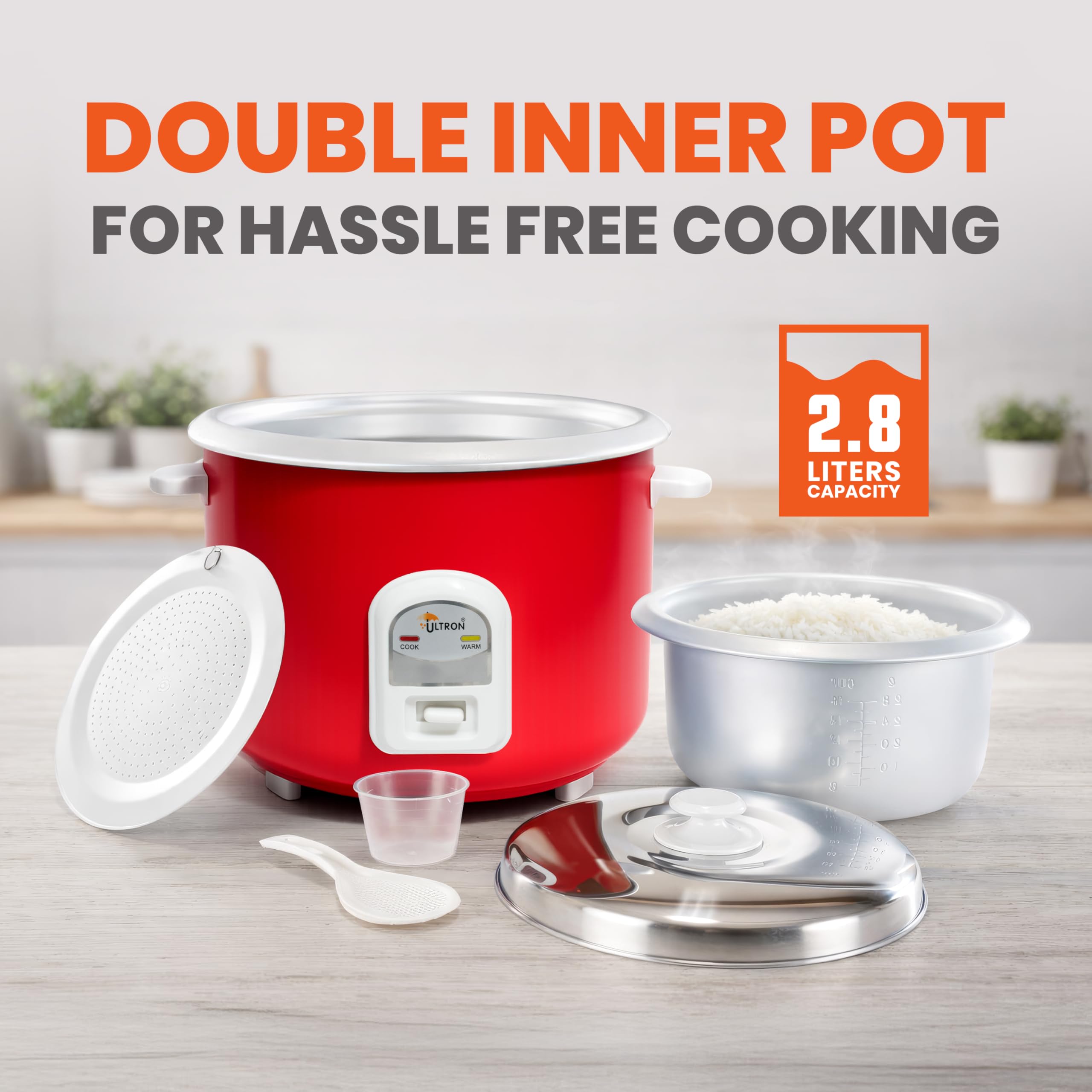 ULTRON Rice Cooker - 2.8L Automatic & 5 Year Warranty -4 ULTRON Rice Cooker - 2.8L Automatic & 5 Year Warranty -4