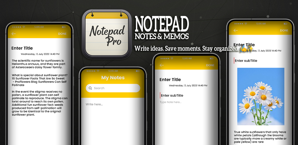 Notepad Pro – Easy Notes Creator | Notebook, Save Notes & Memo App for ...