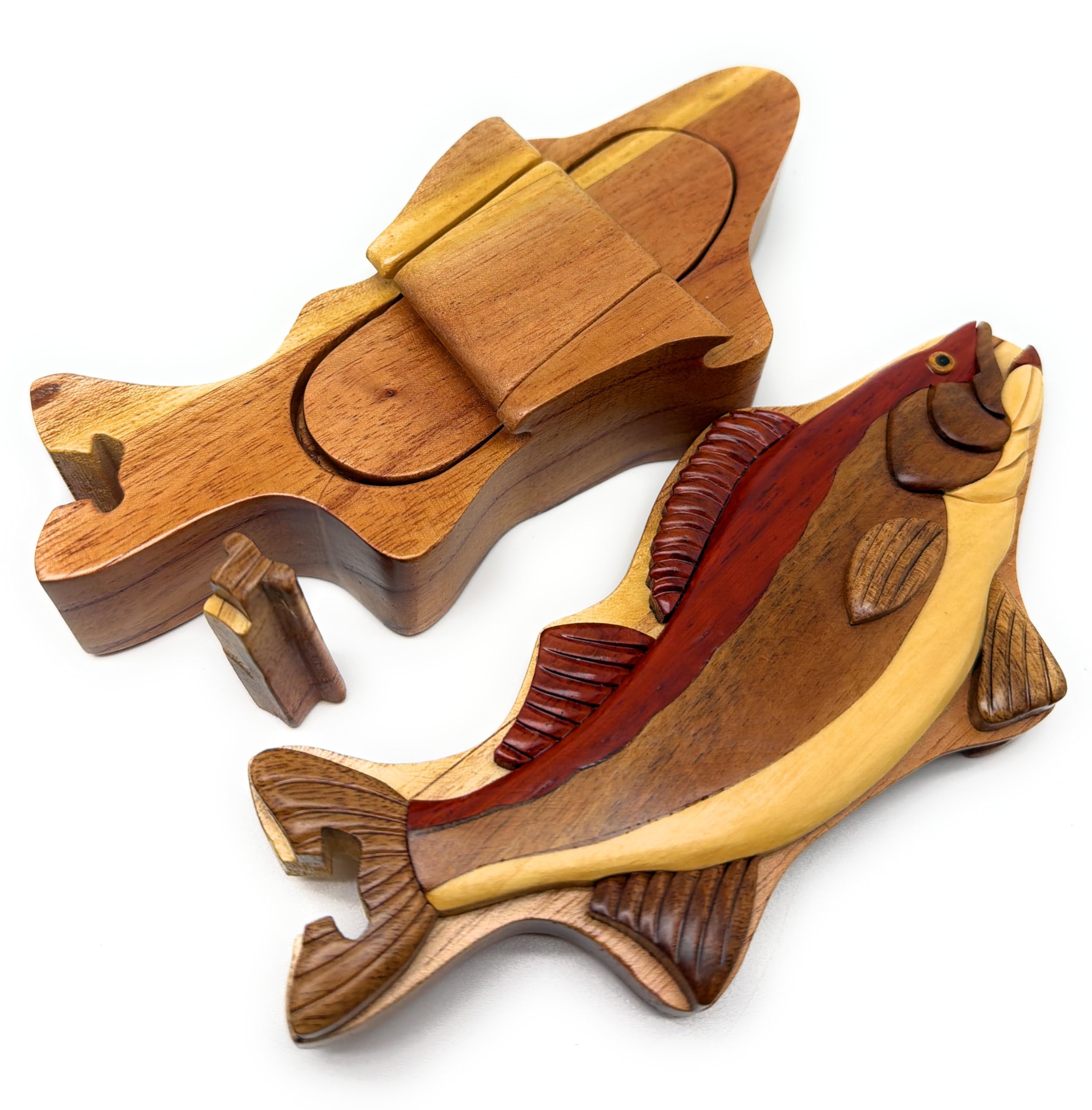 Amazon.co.jp: 星 手作り 天然木 彫刻入りパズルボックス : Toys & Games