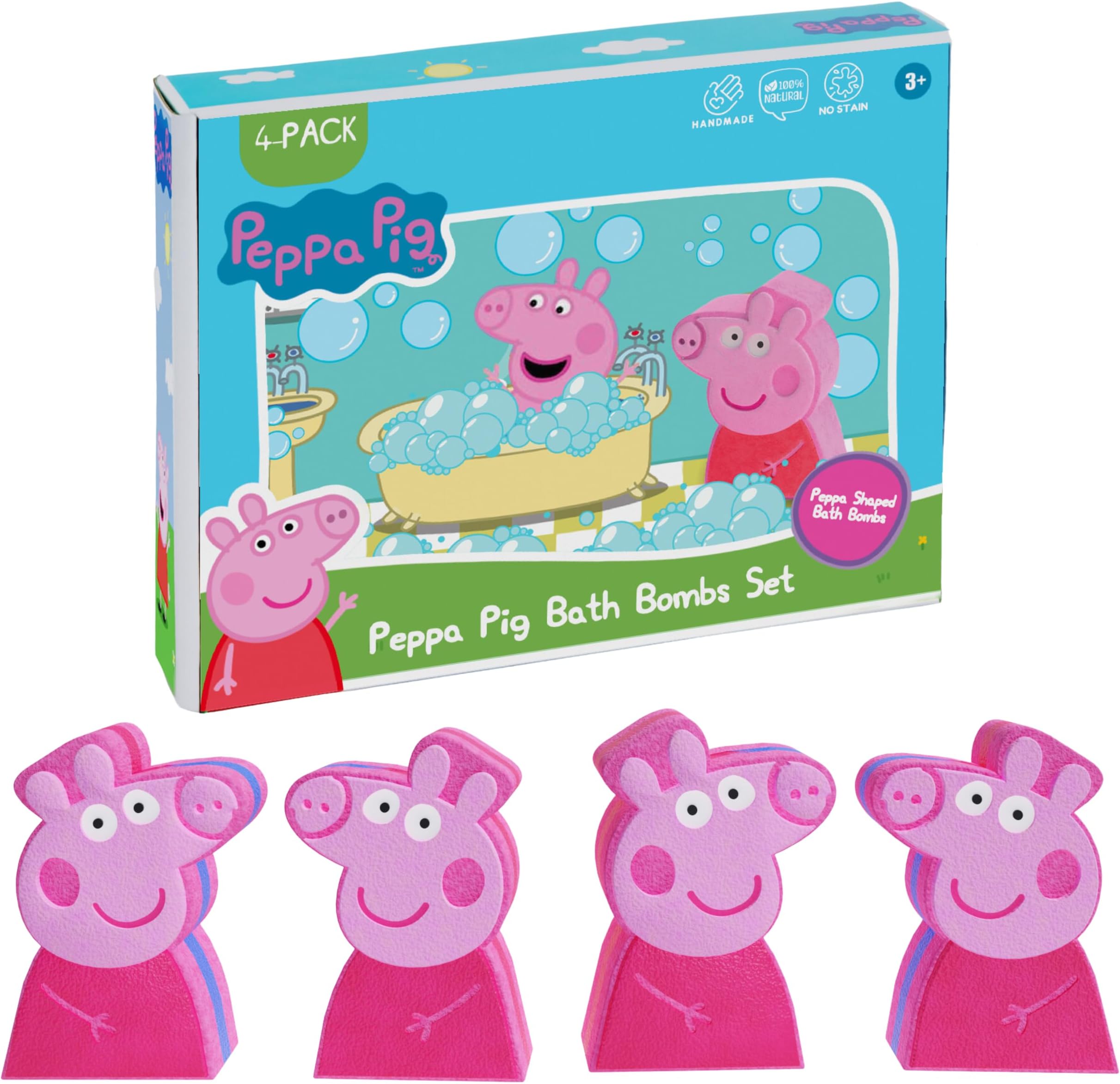 Amazon.com: Peppa Pig Bath Bombs for Kids – Girls’ & Boys’ Bath Bombs ...
