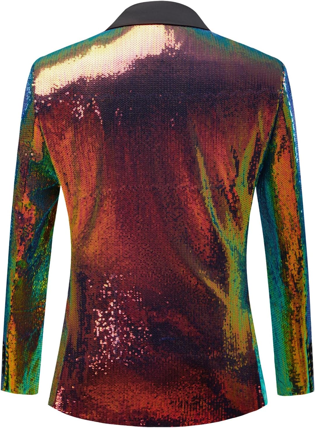 Men's Shiny Sequins Blazer Suit Jacket Stylish Tuxedo for Party,Wedding,Banquet,Prom