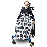 100%25+Waterproof+Fleece-Lined+Wheelchair+Cozy+Wheelchair+Blanket+%2F+Universal+fit+for+wheelchairs+and+Special+Needs+Buggies+%2F+Child+Size+%28Gray+Elephant%29