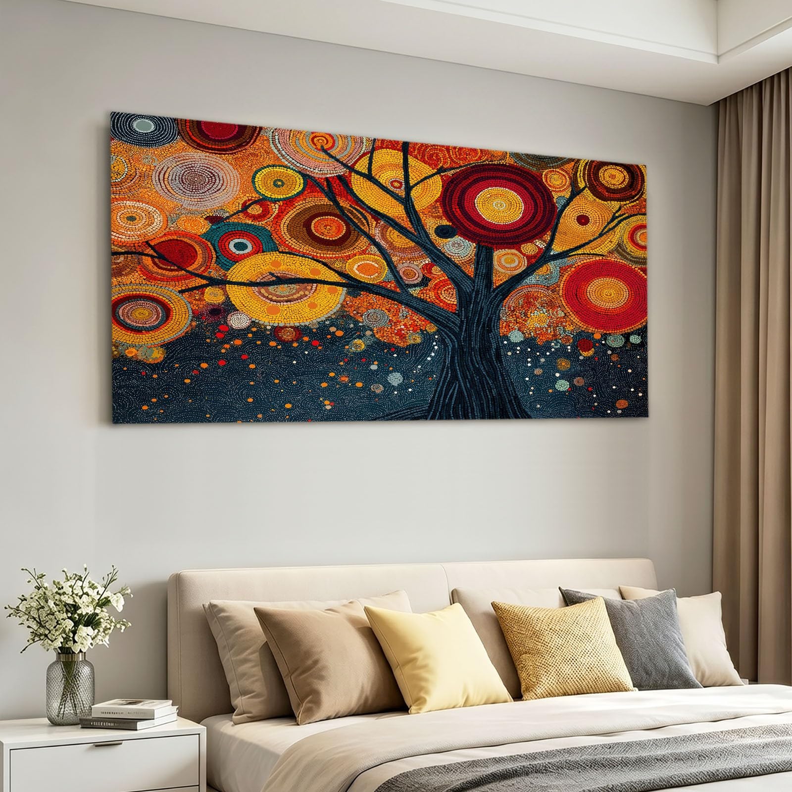 Drzewo Życia, obrazy ścienne do salonu, 120 l x 80 W, nowoczesne, abstrakcyjne, na płótnie, dekoracja ścienna, do sypialni, łazienki, biura, jadalni, korytarza, kuchni, pokoju