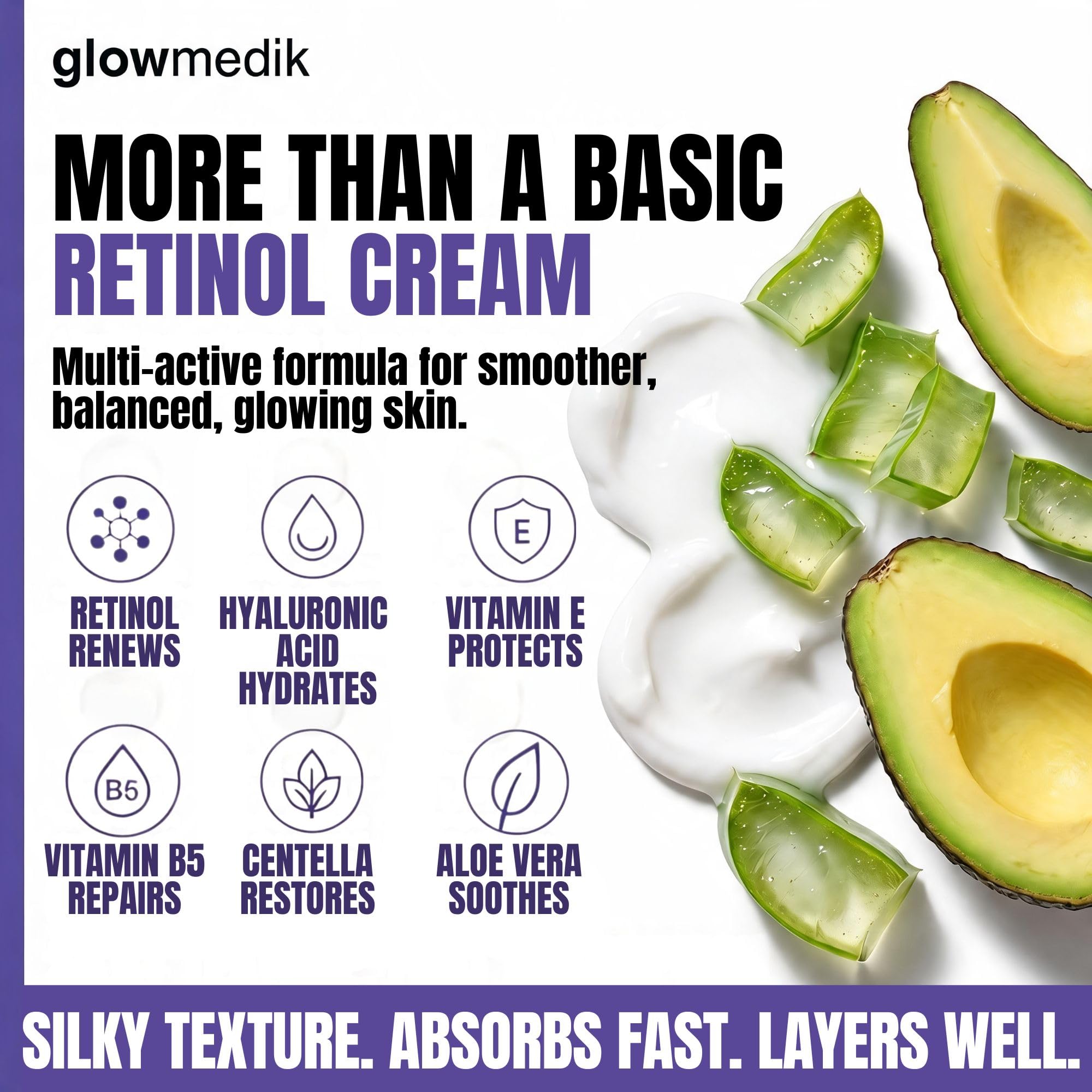 Glowmedik Pro-Collagen Retinol Face Cream with Hyaluronic Acid